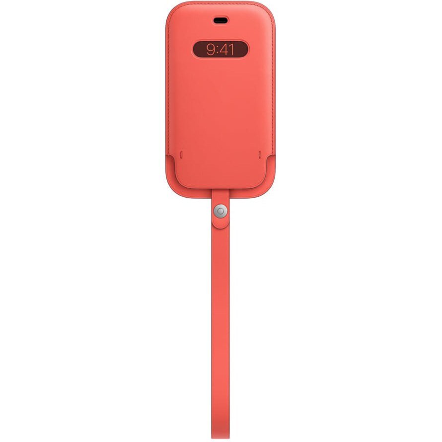 Fotografie Husa de protectie Apple Leather Sleeve with MagSafe pentru iPhone 12 mini, Pink Citrus