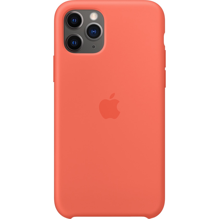 Fotografie Husa de protectie Apple pentru iPhone 11 Pro, Silicon, Clementine