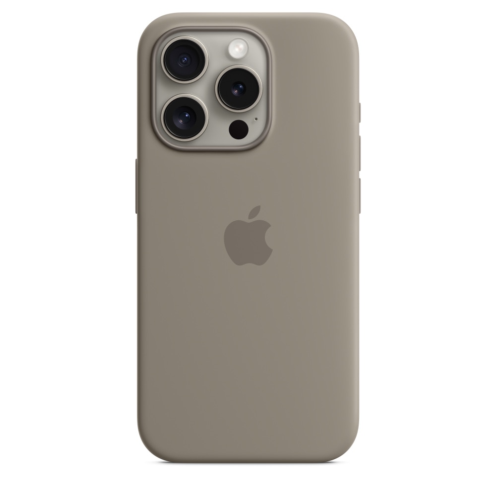 Fotografie Husa de protectie Apple Silicone Case with MagSafe pentru iPhone 15 Pro, Clay