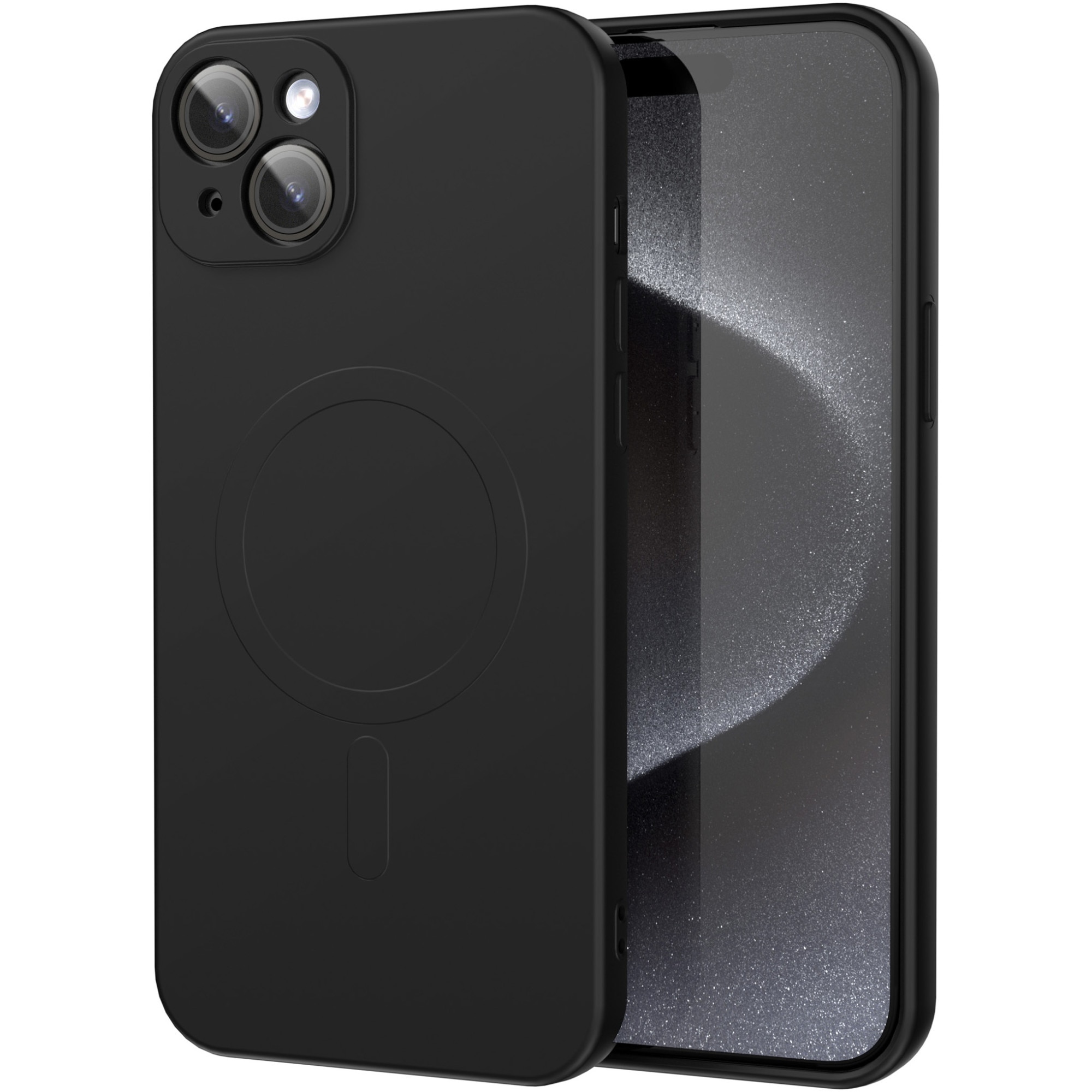 Fotografie Husa de protectie Cover Swissten Soft Joy MagSafe pentru iPhone 15 Plus, Negru