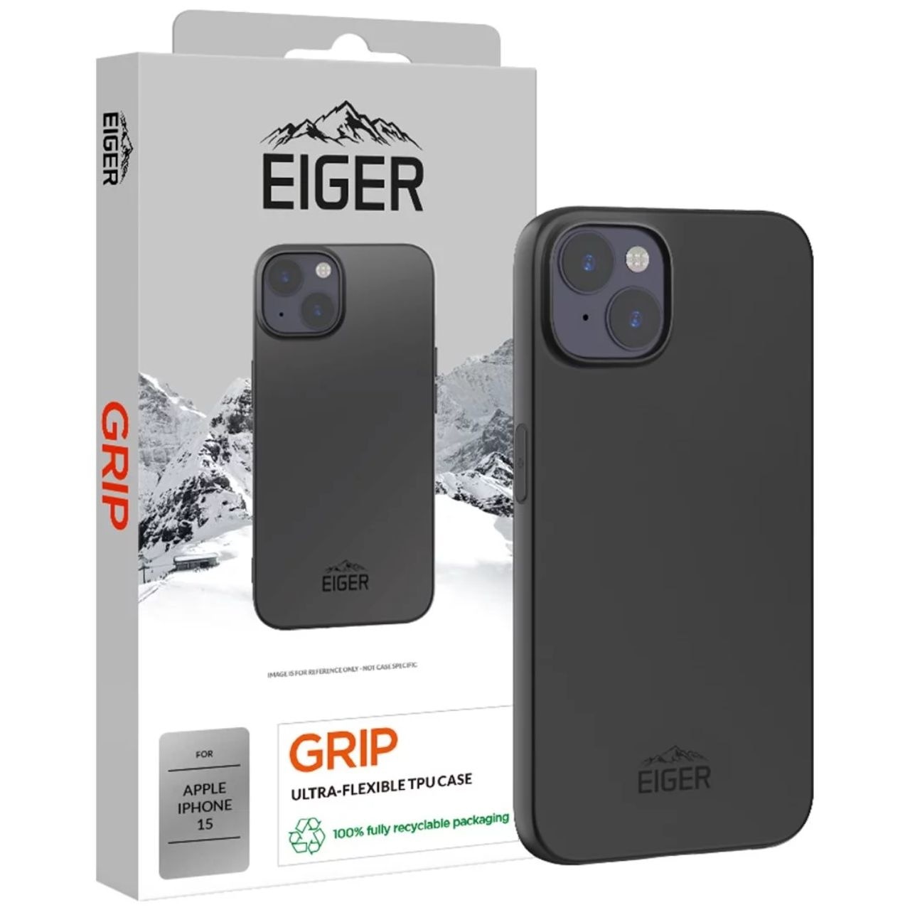 Fotografie Husa de protectie Eiger Grip pentru iPhone 15, Negru
