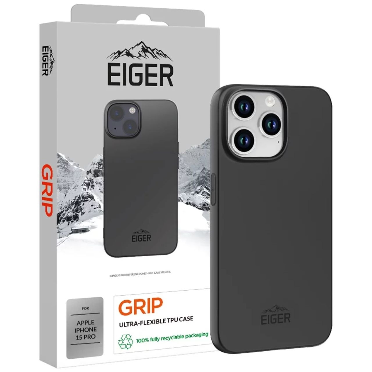 Fotografie Husa de protectie Eiger Grip pentru iPhone 15 Pro, Negru