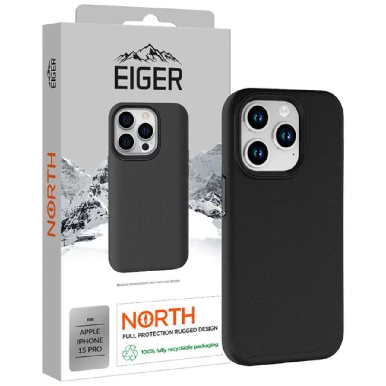 Fotografie Husa de protectie Eiger North Case pentru iPhone 15 Pro, Black