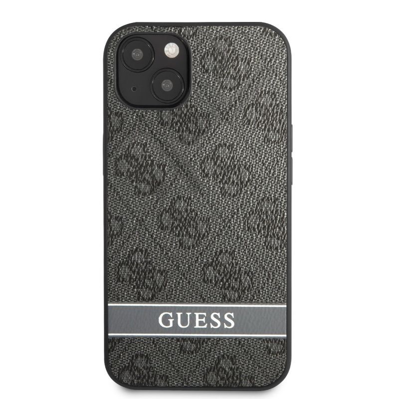 Fotografie Husa de protectie Guess PU 4G Stripe pentru iPhone 13 mini, Gri