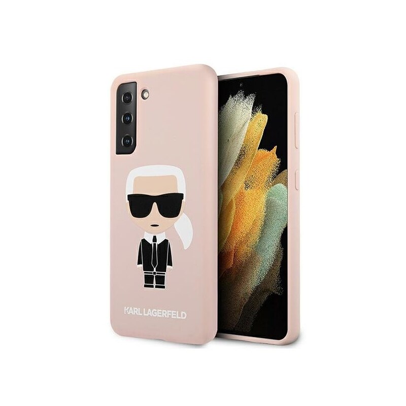 Fotografie Husa de protectie Karl Lagerfeld Iconik Full Body pentru Samsung Galaxy S21 5G, Roz