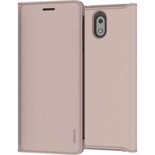 Fotografie Husa de protectie Nokia Flip Entertainment pentru Nokia 3.1 Plus, CP-231 Cream