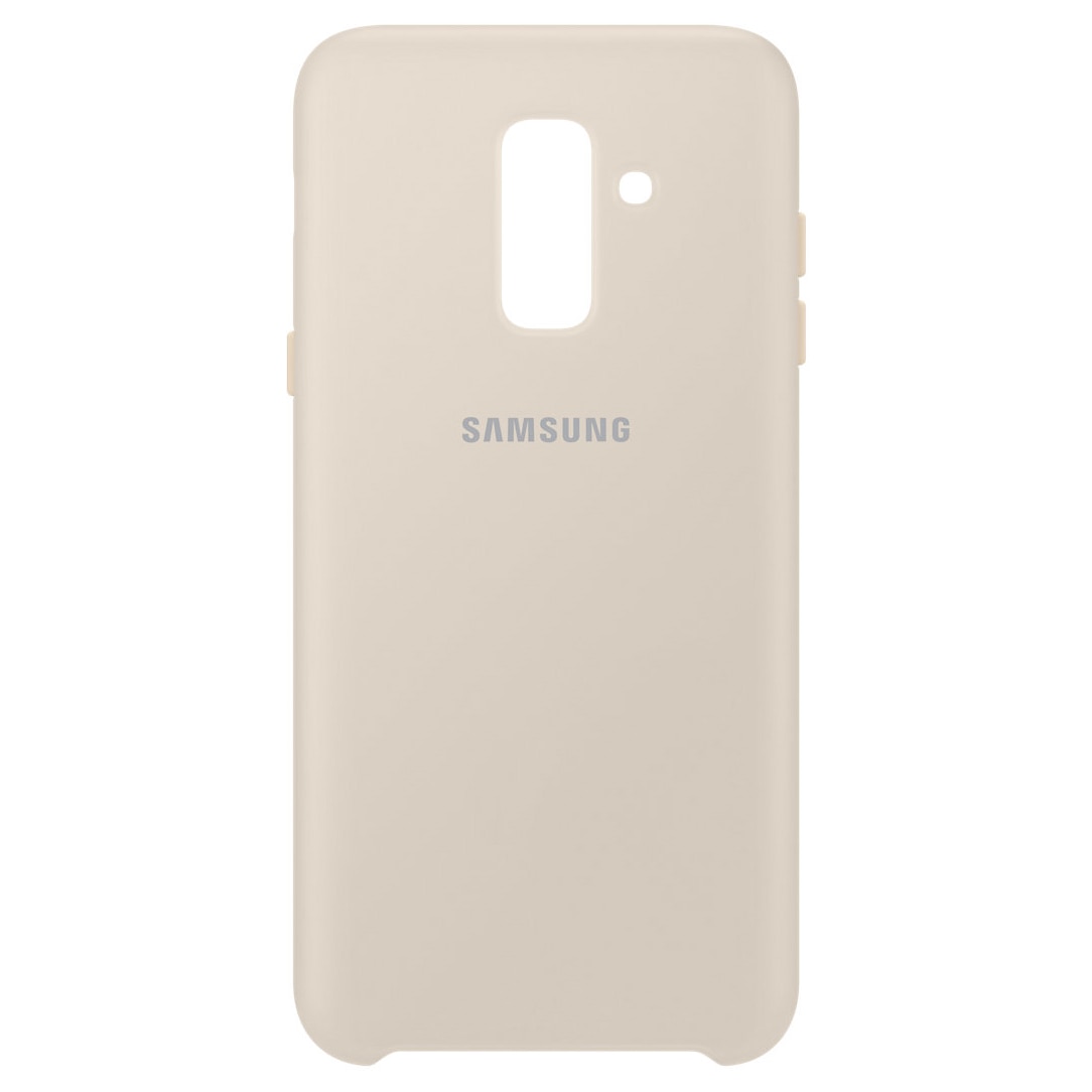 Fotografie Husa de protectie Samsung Dual Layer pentru Galaxy A6 Plus (2018), Gold