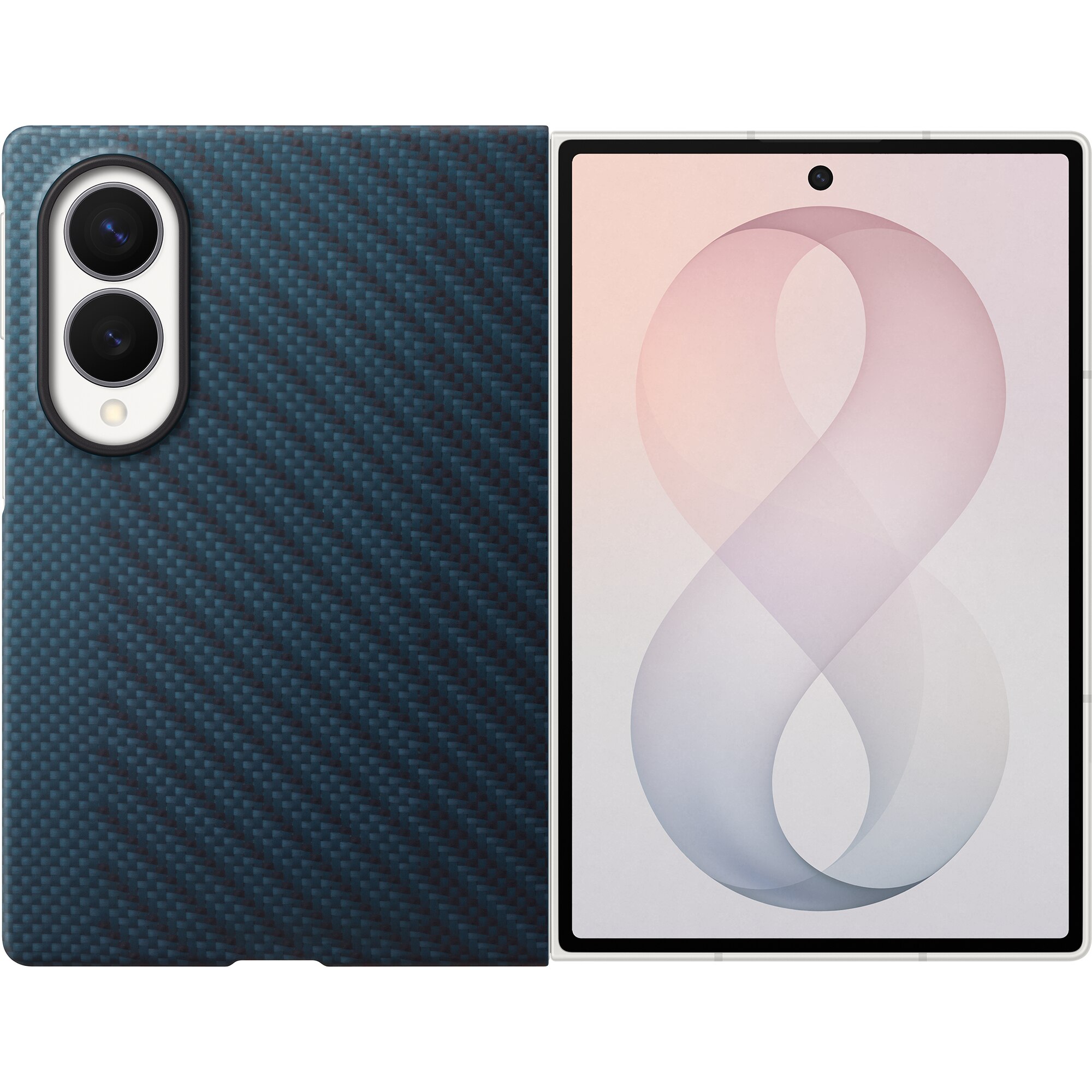 Fotografie Husa de protectie Samsung pentru Galaxy Fold8, Carbon Magnet, Navy