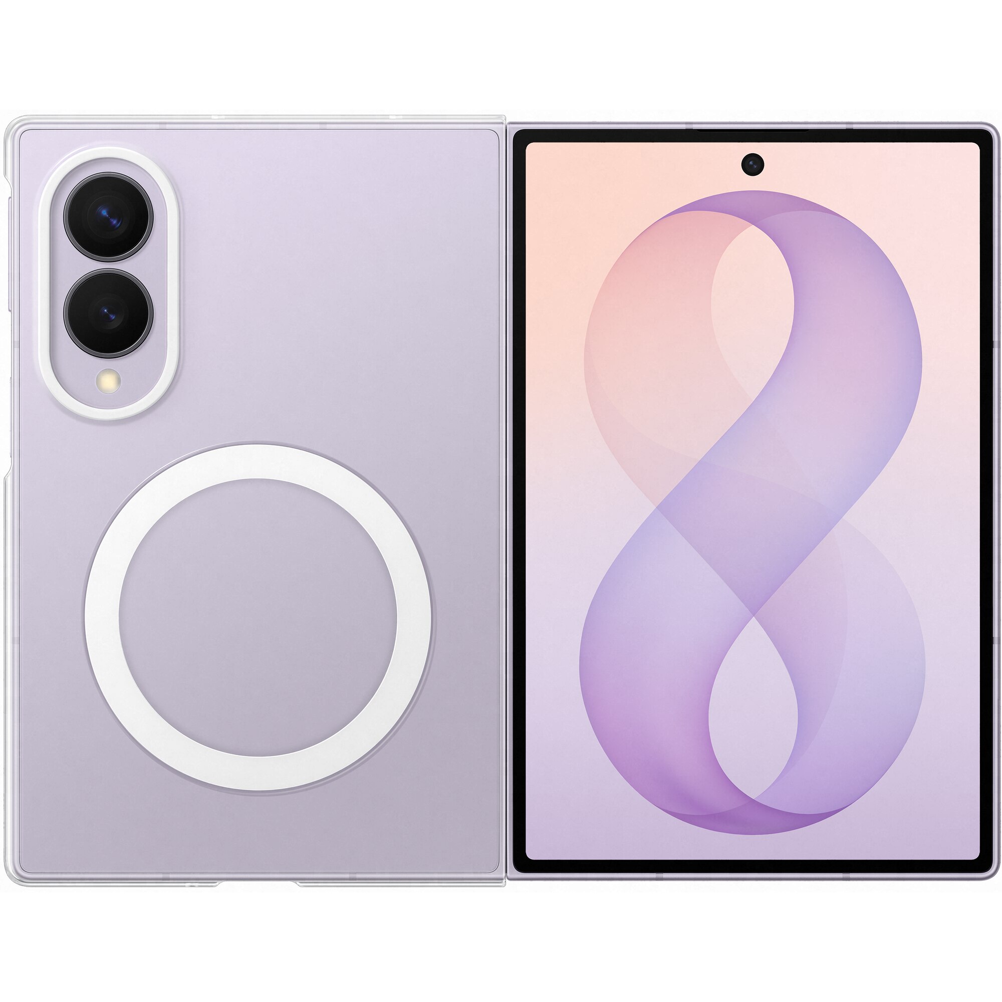 Fotografie Husa de protectie Samsung pentru Galaxy Fold8, Clear Magnet, Transparent