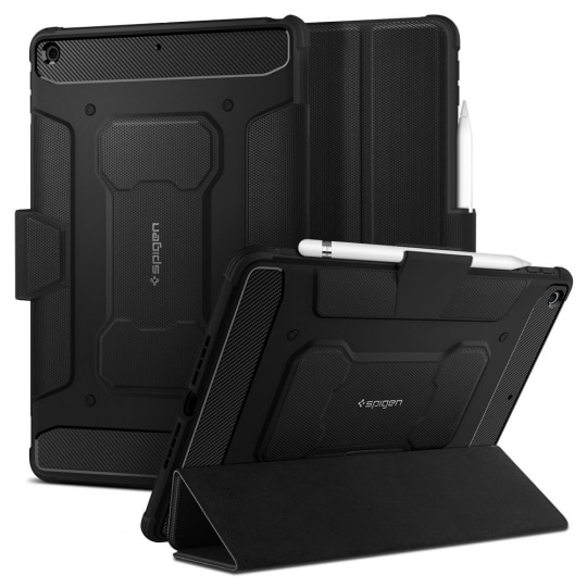 Fotografie Husa de protectie tableta Spigen, Rugged Armor pentru Apple iPad 10.2 2019/ 2020/ 2021, Negru