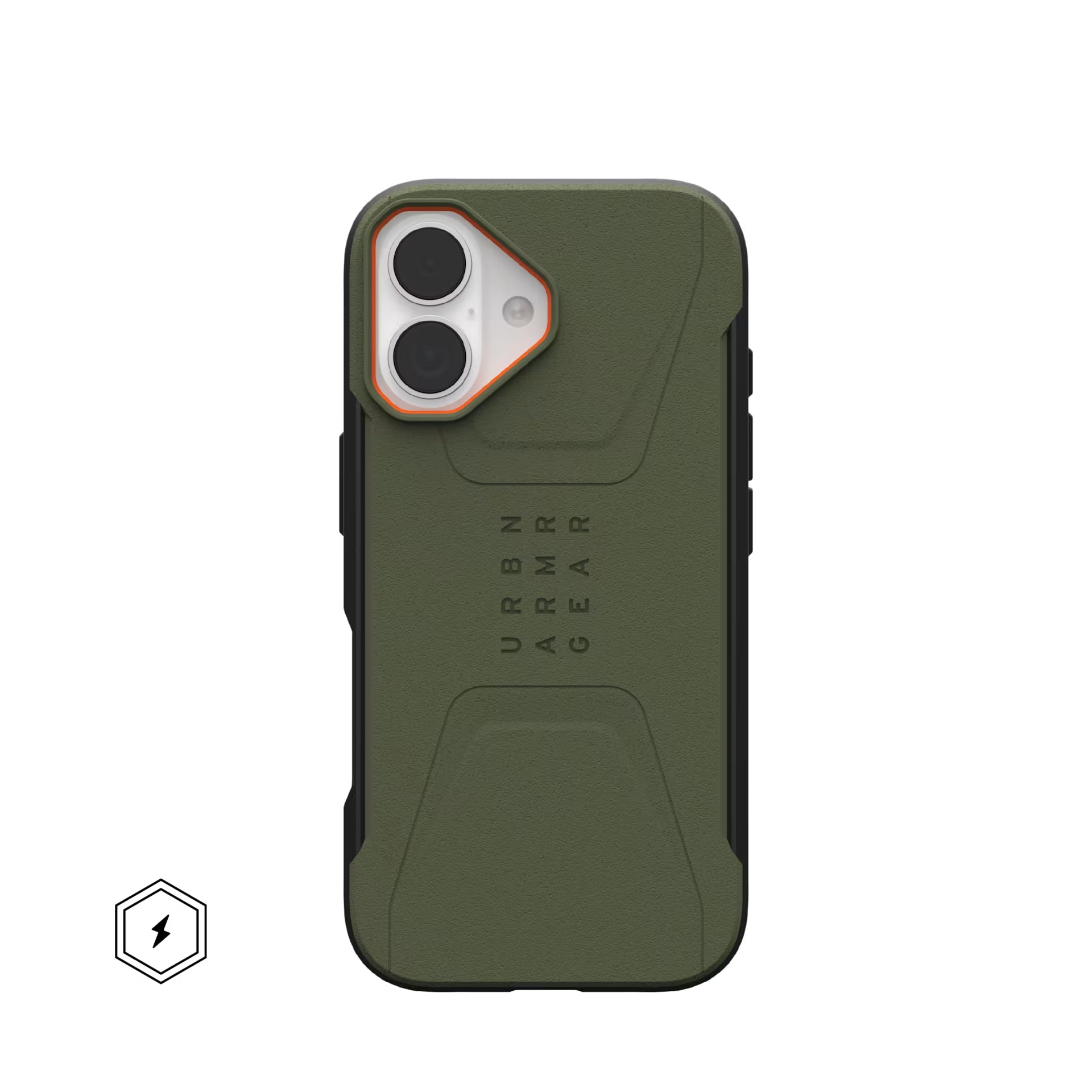 Fotografie Husa de protectie UAG Civilian Magsafe pentru iPhone 17, Olive/Orange