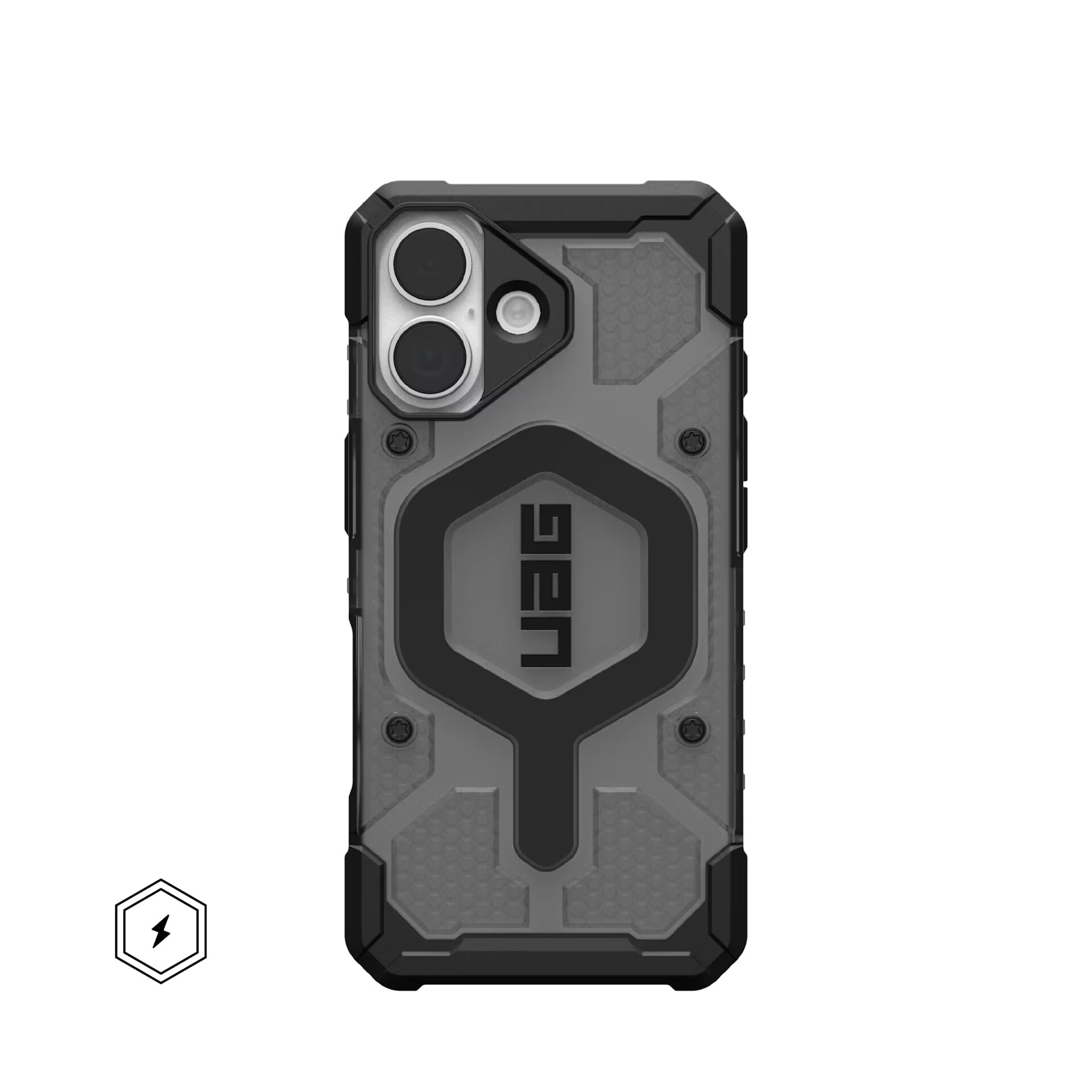 Fotografie Husa de protectie UAG Pathfinder Clear MagSafe pentru iPhone 17, Ash/Black