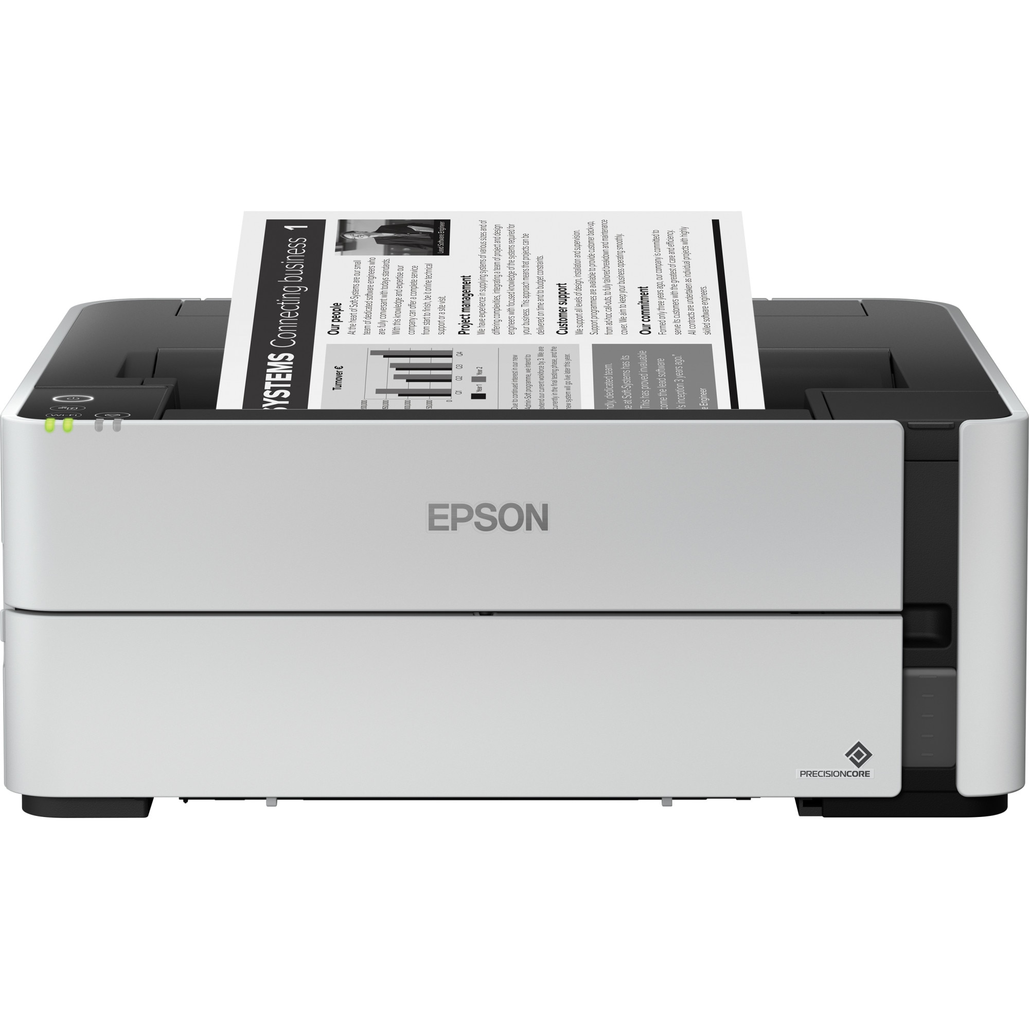 Fotografie Imprimanta inkjet monocrom CISS Epson EcoTank M1170, Duplex, Retea, Wireless, A4