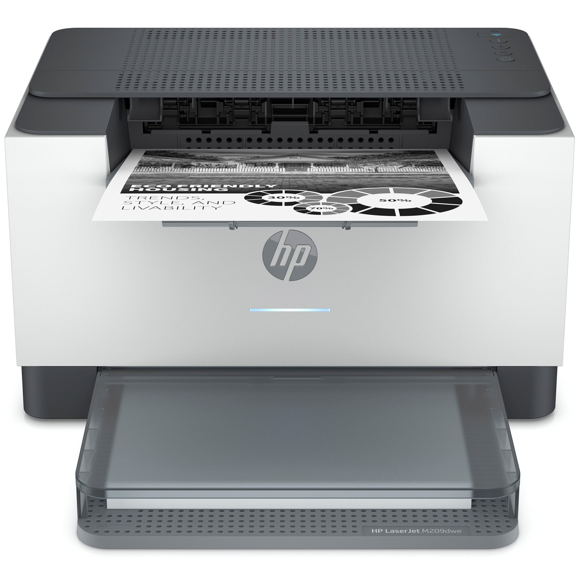 Fotografie Imprimanta laser monocrom HP LaserJet M209dw, Retea, Wireless, Duplex, A4
