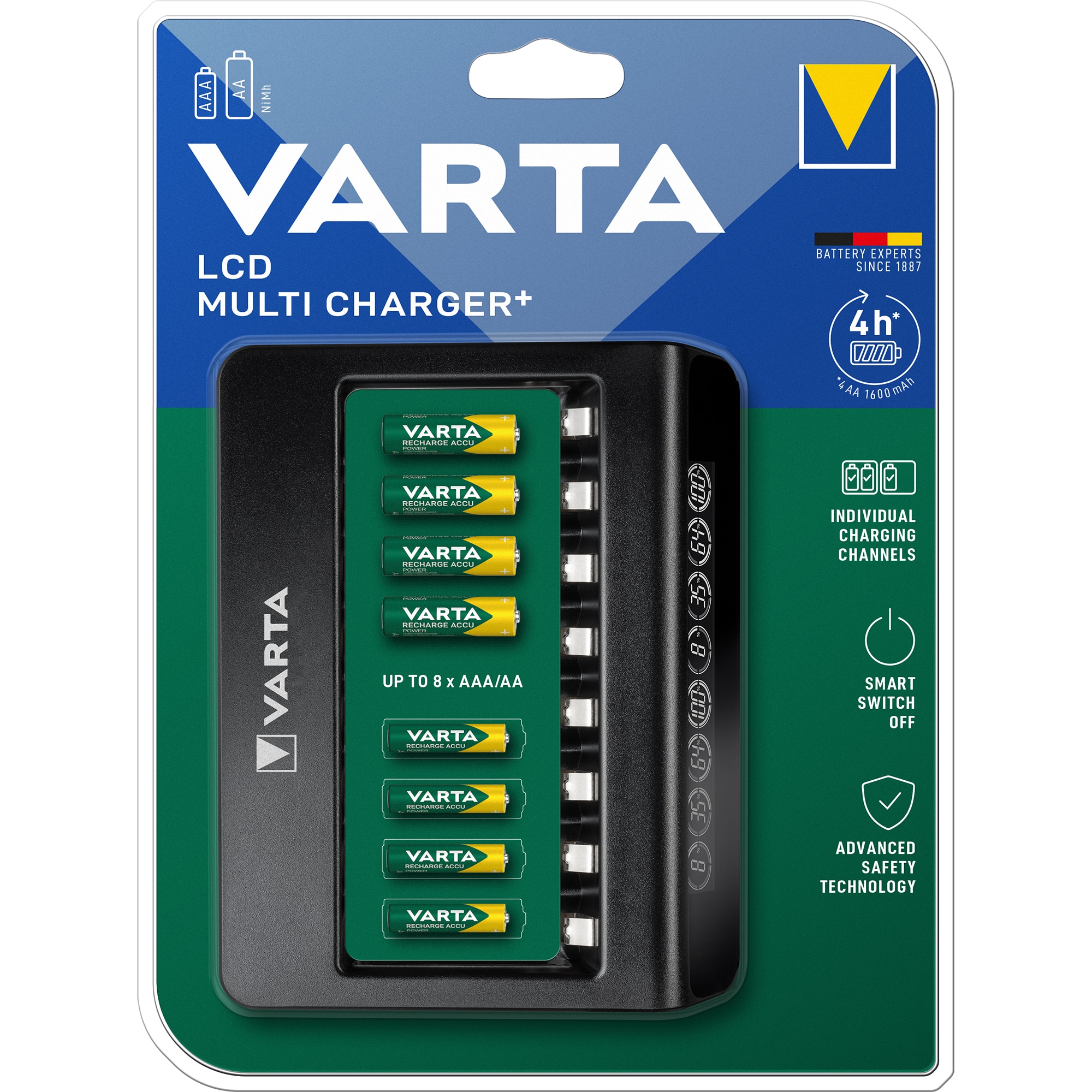 Fotografie Incarcator Acumulatori Varta LCD Multi Charger+ 57681 , AA/AAA