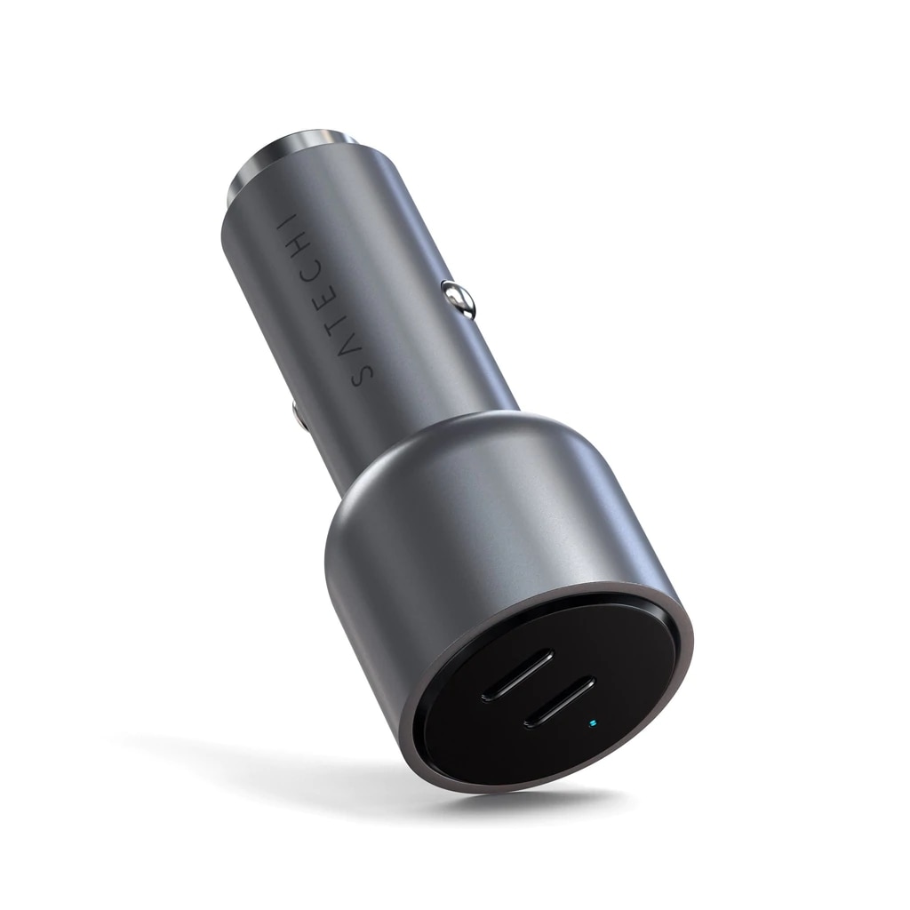 Fotografie Incarcator auto Satechi 40W Dual USB-C PD, Argintiu