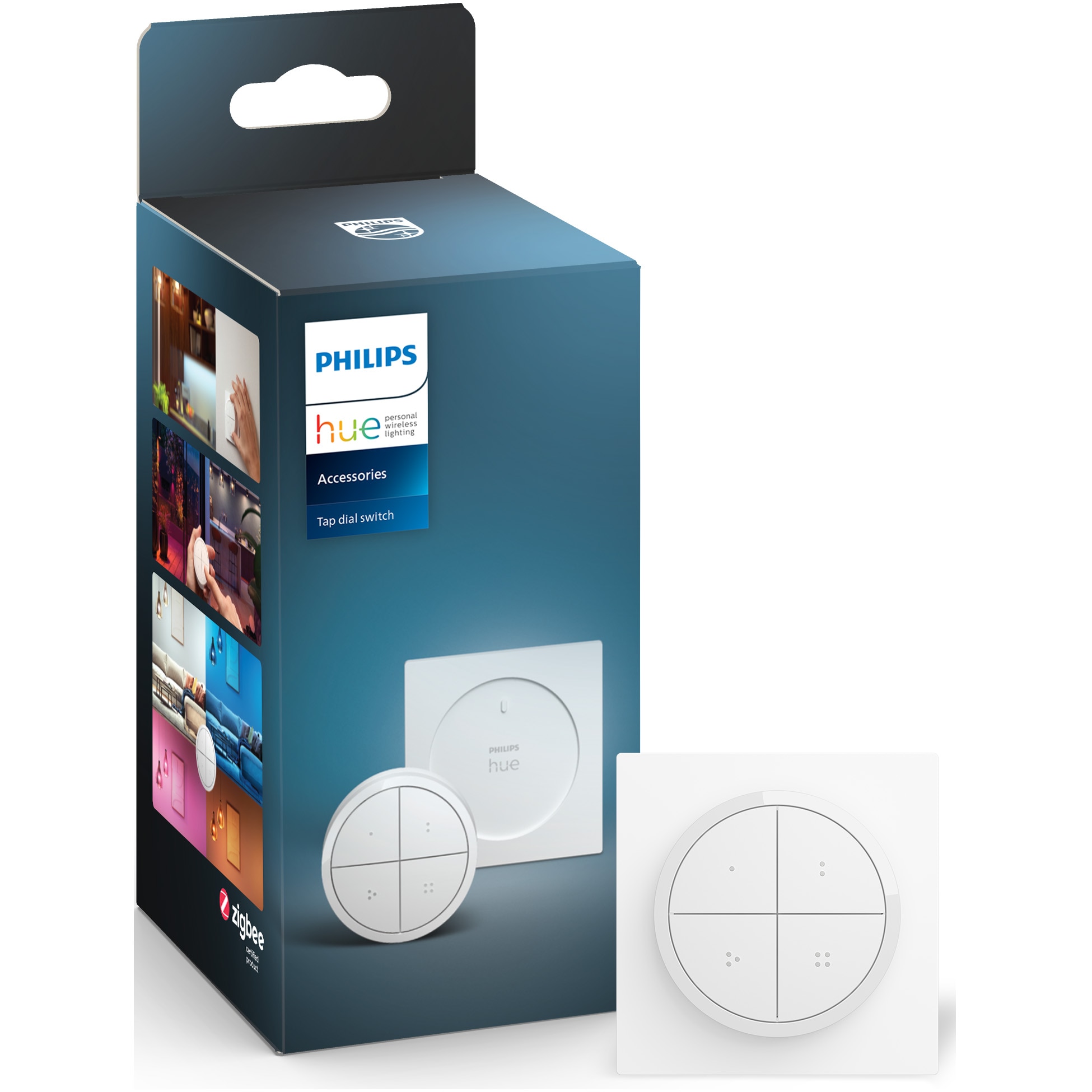 Fotografie Intrerupator Philips Hue Tap, Wireless, 4 butoane configurabile, IP20, 6cm, Alb