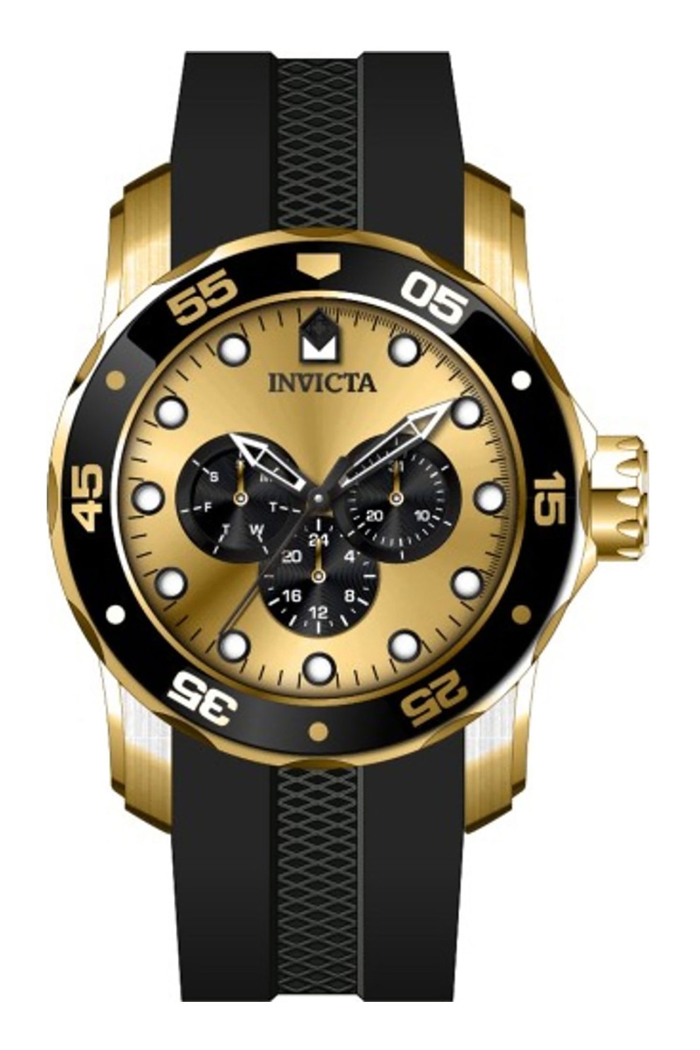 Fotografie Invicta, Ceas cu functii multiple Pro Driver, Negru
