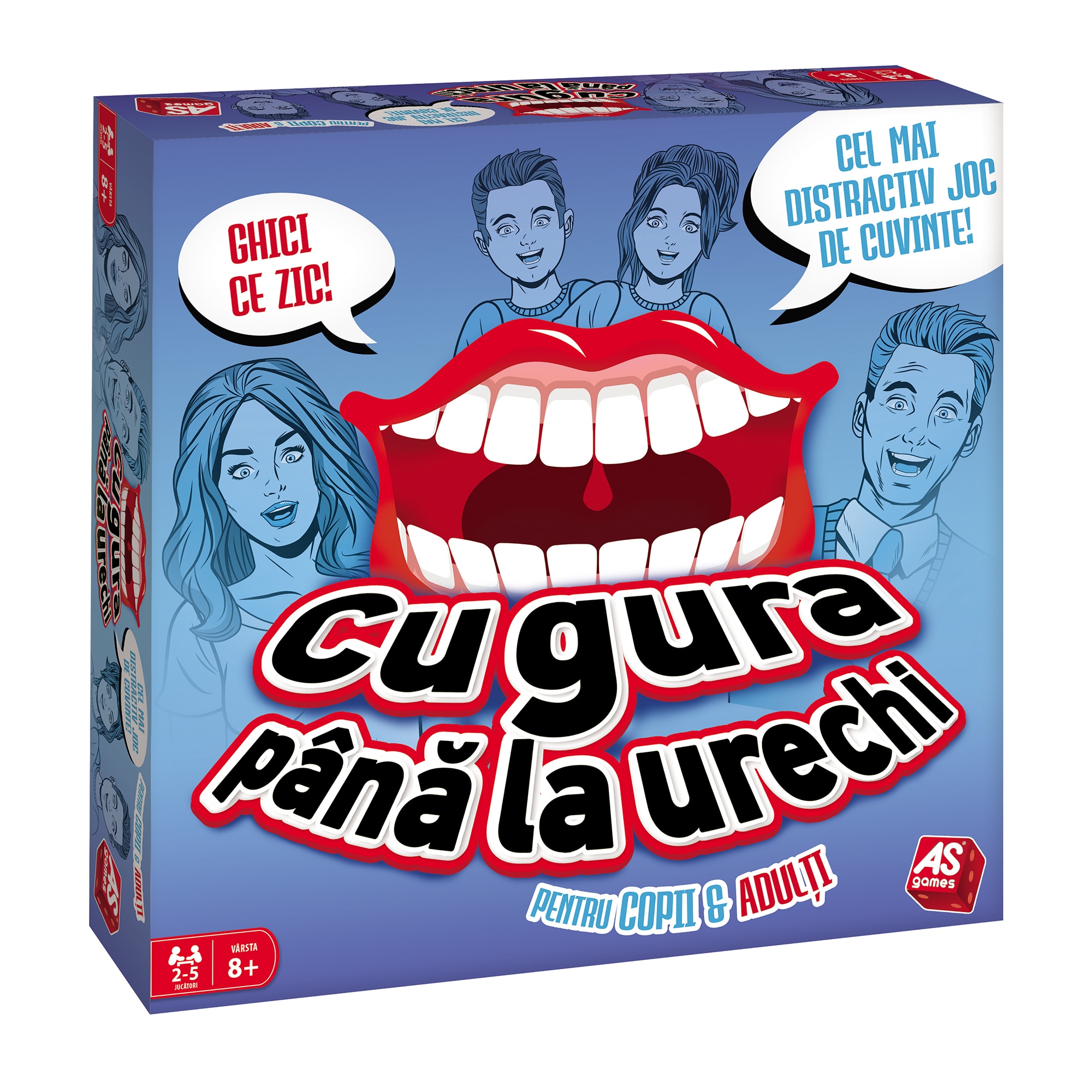 Fotografie Joc AS Games - Cu gura pana la urechi, pentru copii si adulti, lb. romana, 2-5 jucatori, +8 ani