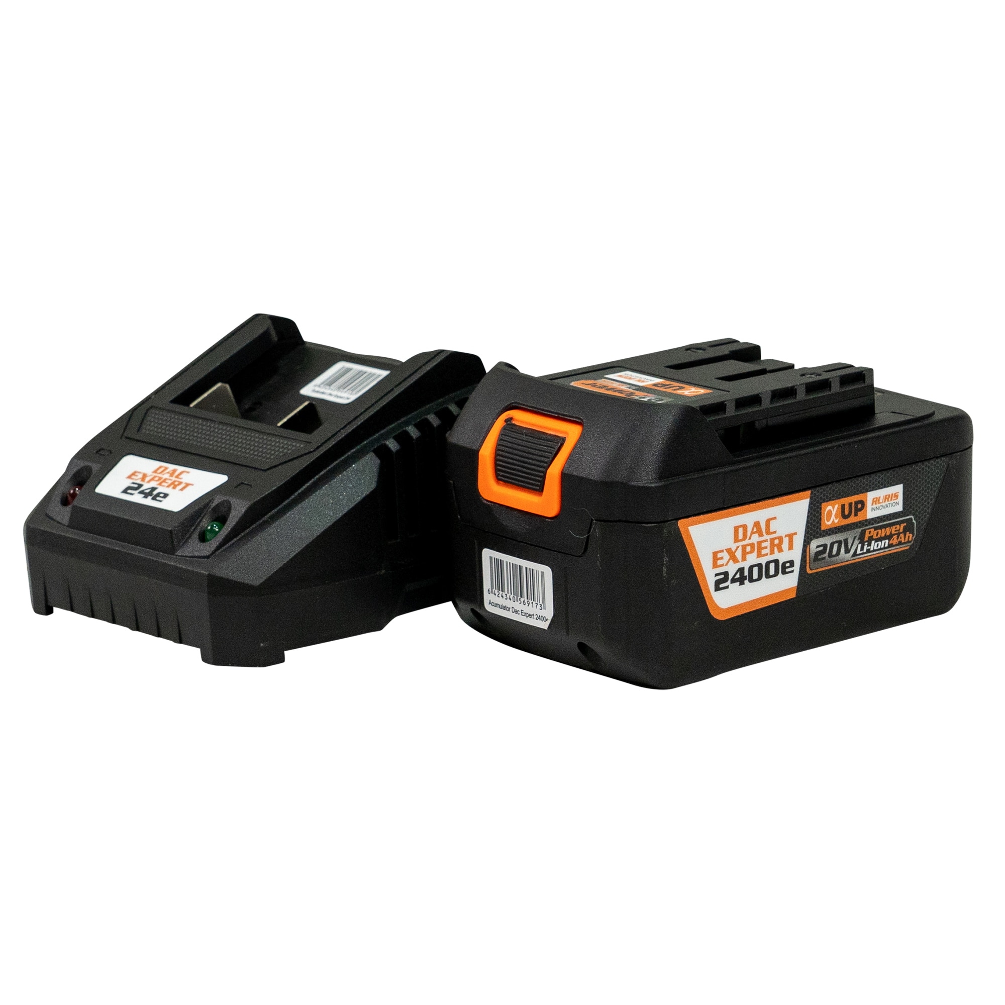 Fotografie Kit acumulator+incarcator Ruris Dac Expert 2424e, 20 V, 4 Ah