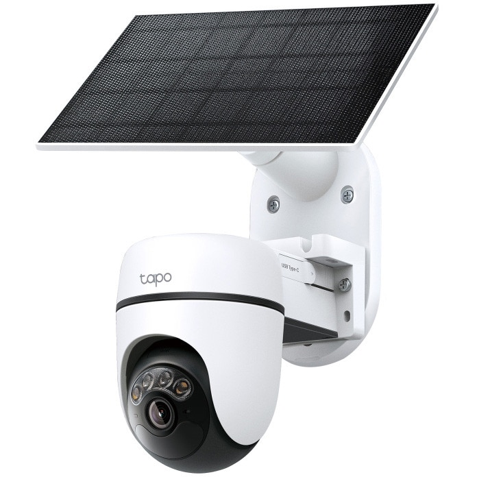 Fotografie Kit camera de supraveghere Wireless cu panou solar Tapo C630 KIT cu Pan/Tilt 360 grade, 5MP, 3K (2880 × 1620 px), Color Night Vision, Smart Detection AI, Two-Way Audio, acumulator 6700mAh, IP65
