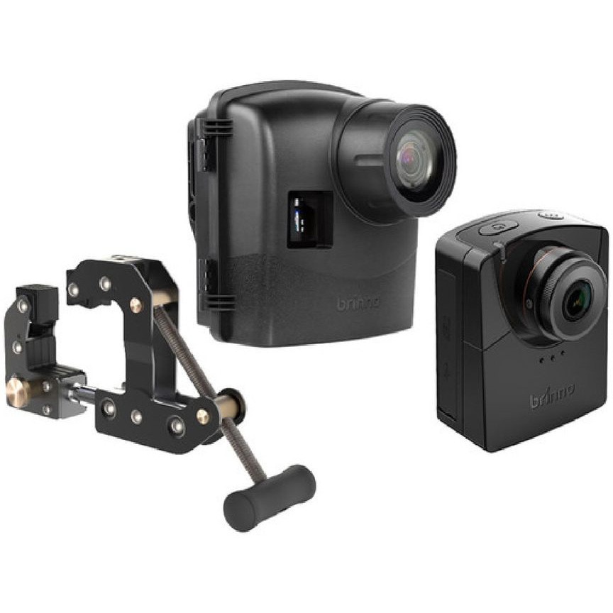 Fotografie Kit camera supraveghere constructii Brinno BCC2000, time-lapse HDR FHD, carcasa protectie IPX5, suport prindere inclus, negru