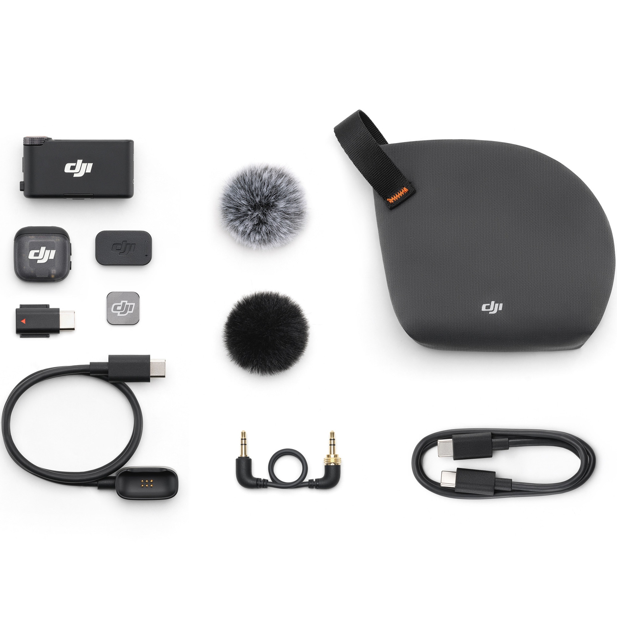 Fotografie Kit DJI MIC 3, 1x microfon, 1x receptor, Wireless, Omnidirectional, Noise Canceling, Raza Actiune 400m, Autonomie microfon 8h, Autonomie receptor 10h