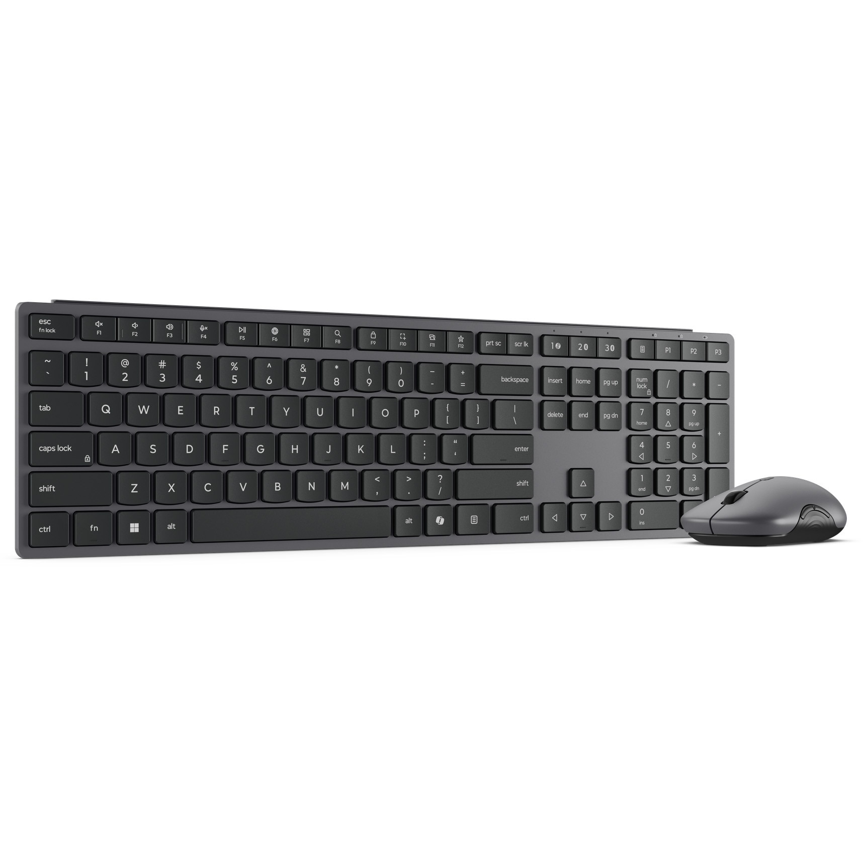 Fotografie Kit Lenovo tastatura + mouse wireless 700, Layout US INT, Luna Grey