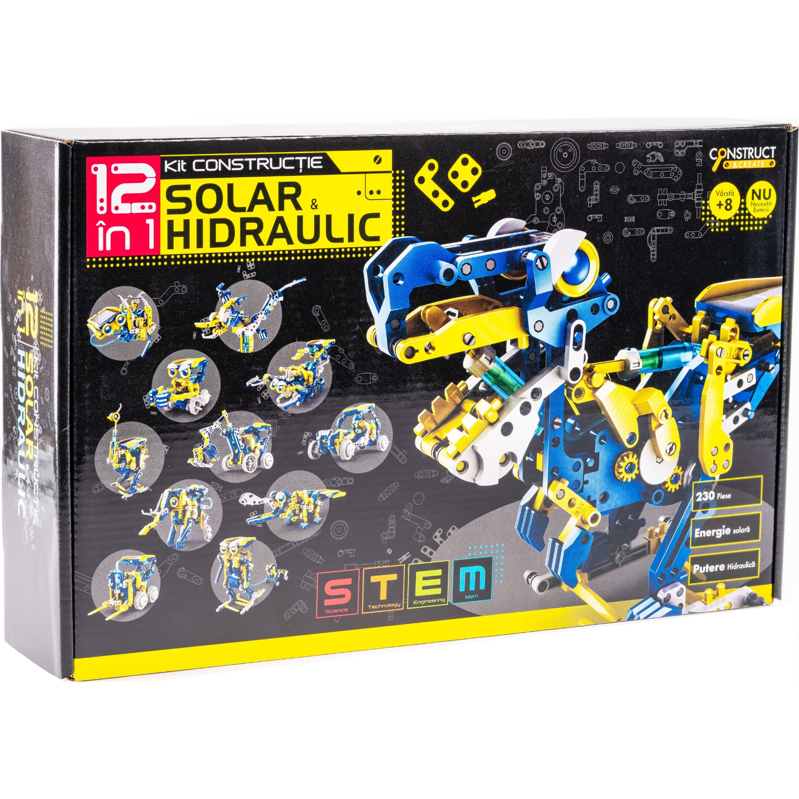Fotografie Kit robotica - Robot Solar si hidraulic 12 in 1
