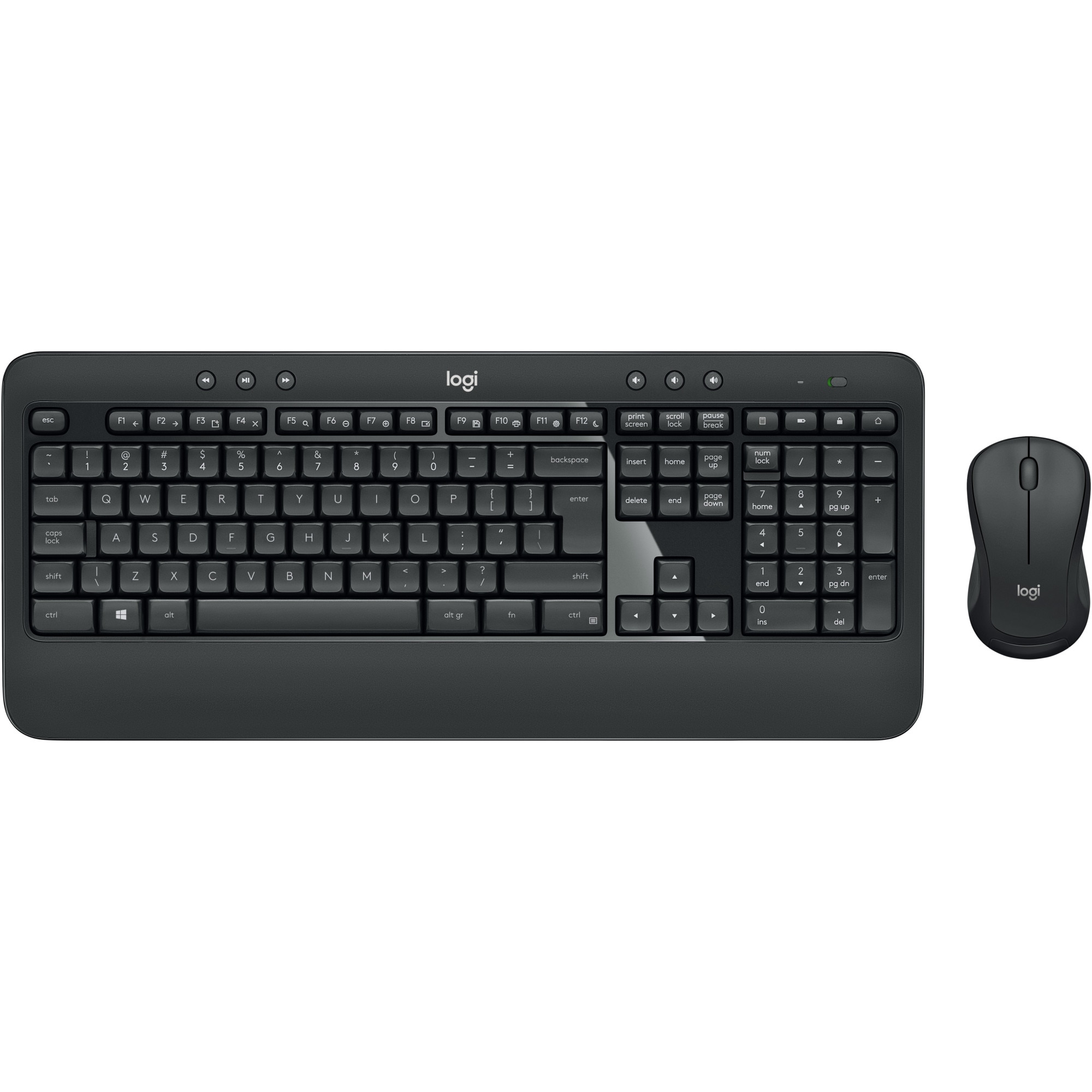 Fotografie Kit tastatura + mouse Logitech MK540 Wireless, layout US INTL, Negru