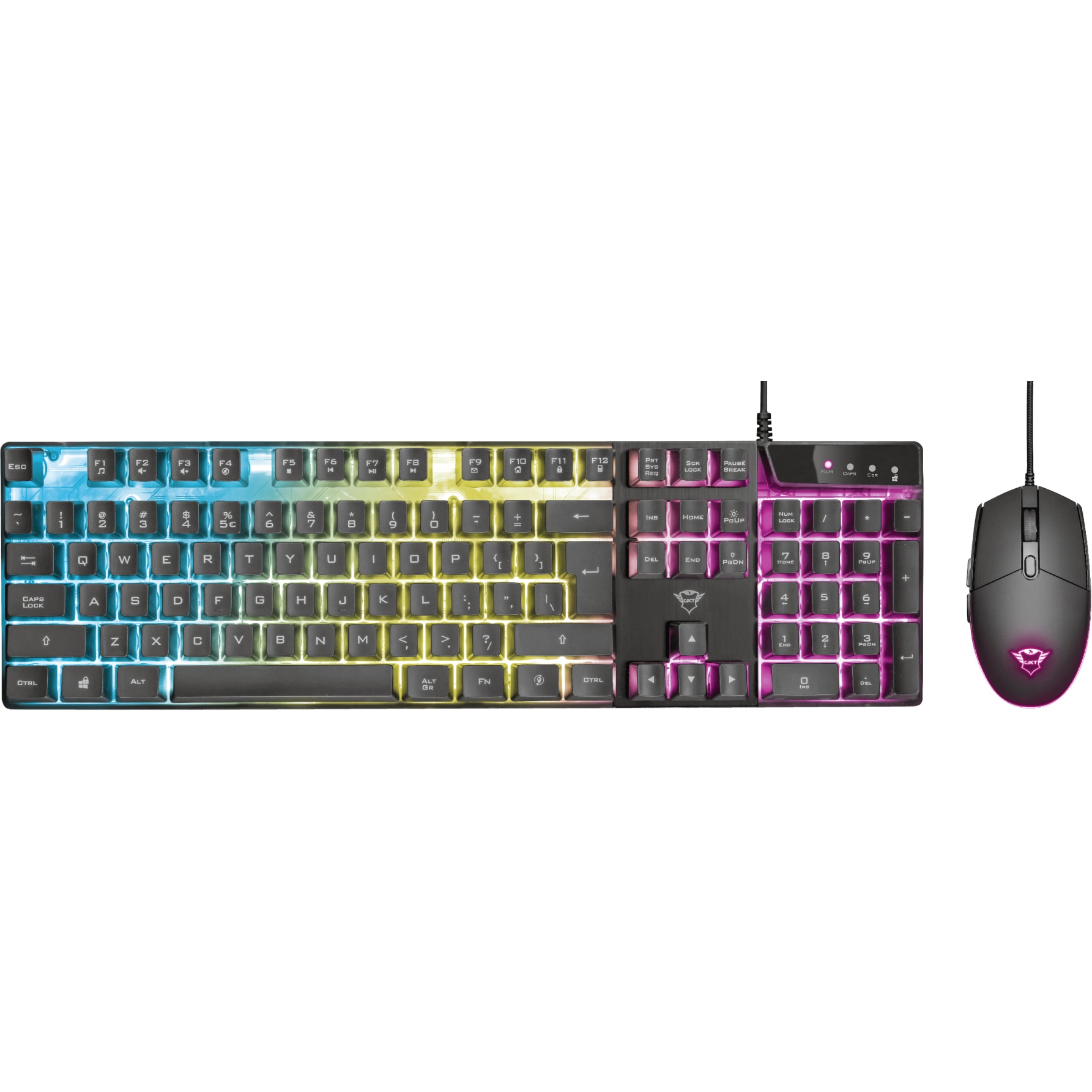 Fotografie Kit Tastatura + Mouse Trust GXT 838 Azor, Negru