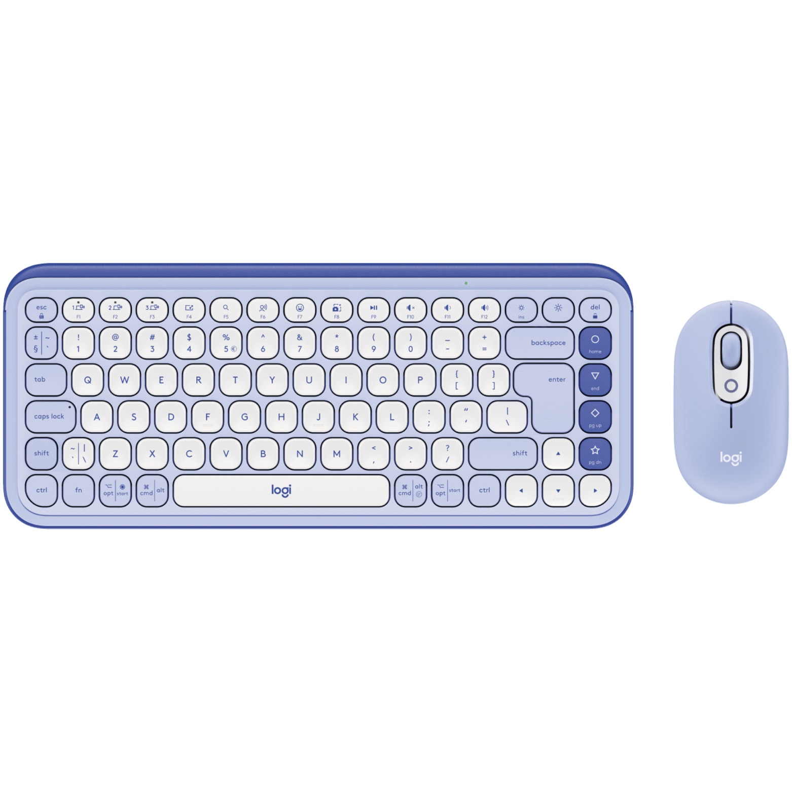 Fotografie Kit Wireless Tastatura + Mouse Logitech POP ICON COMBO, Bluetooth, EasySwitch, Lilac