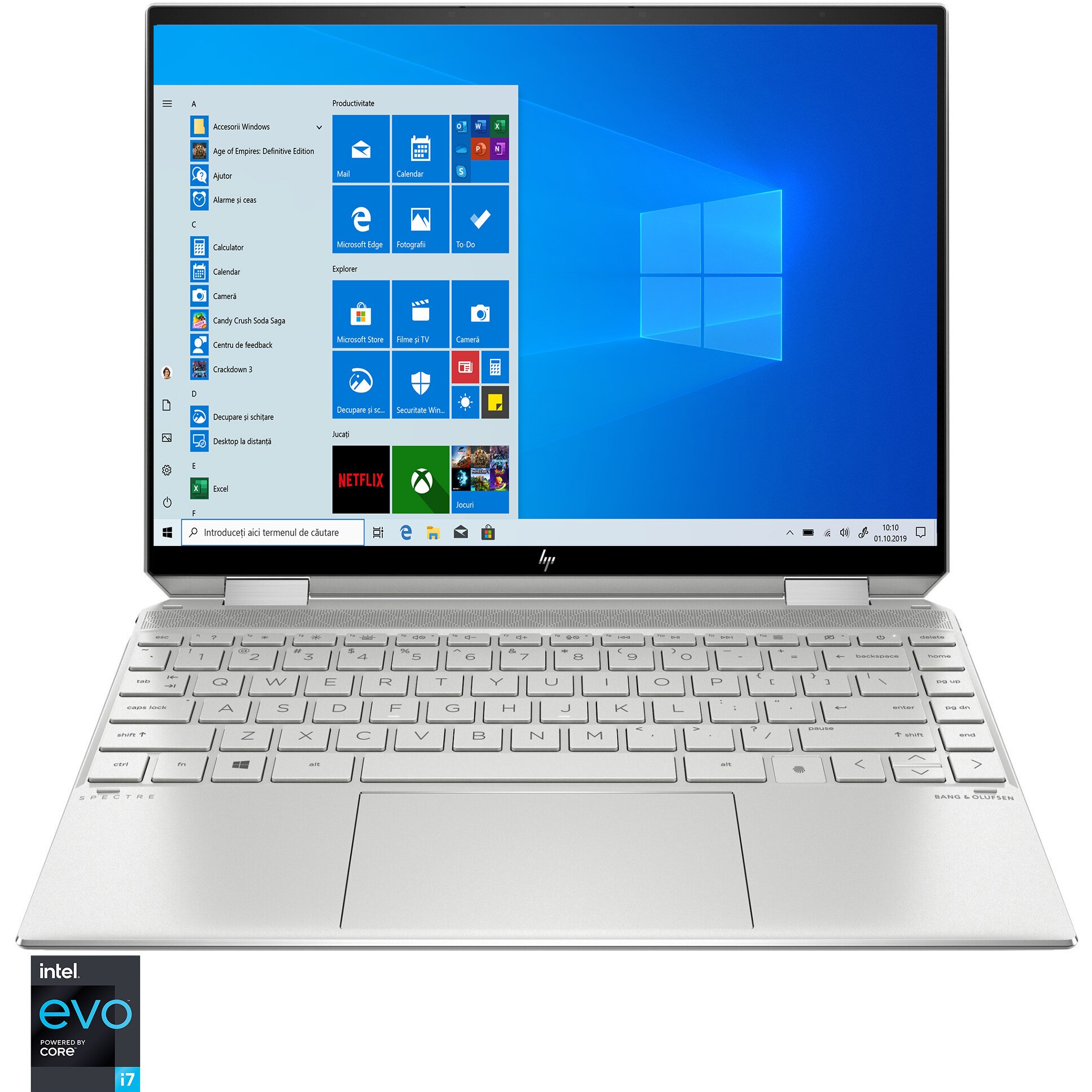 Fotografie Laptop 2 in 1 HP Spectre x360 14-ea0017nn cu procesor Intel® Core™ i7-1165G7 pana la 4.70 GHz, 13.5", WUXGA+, 16GB, 512GB SSD, Intel® Iris® Xᵉ Graphics, Windows 10 Home, Natural Silver