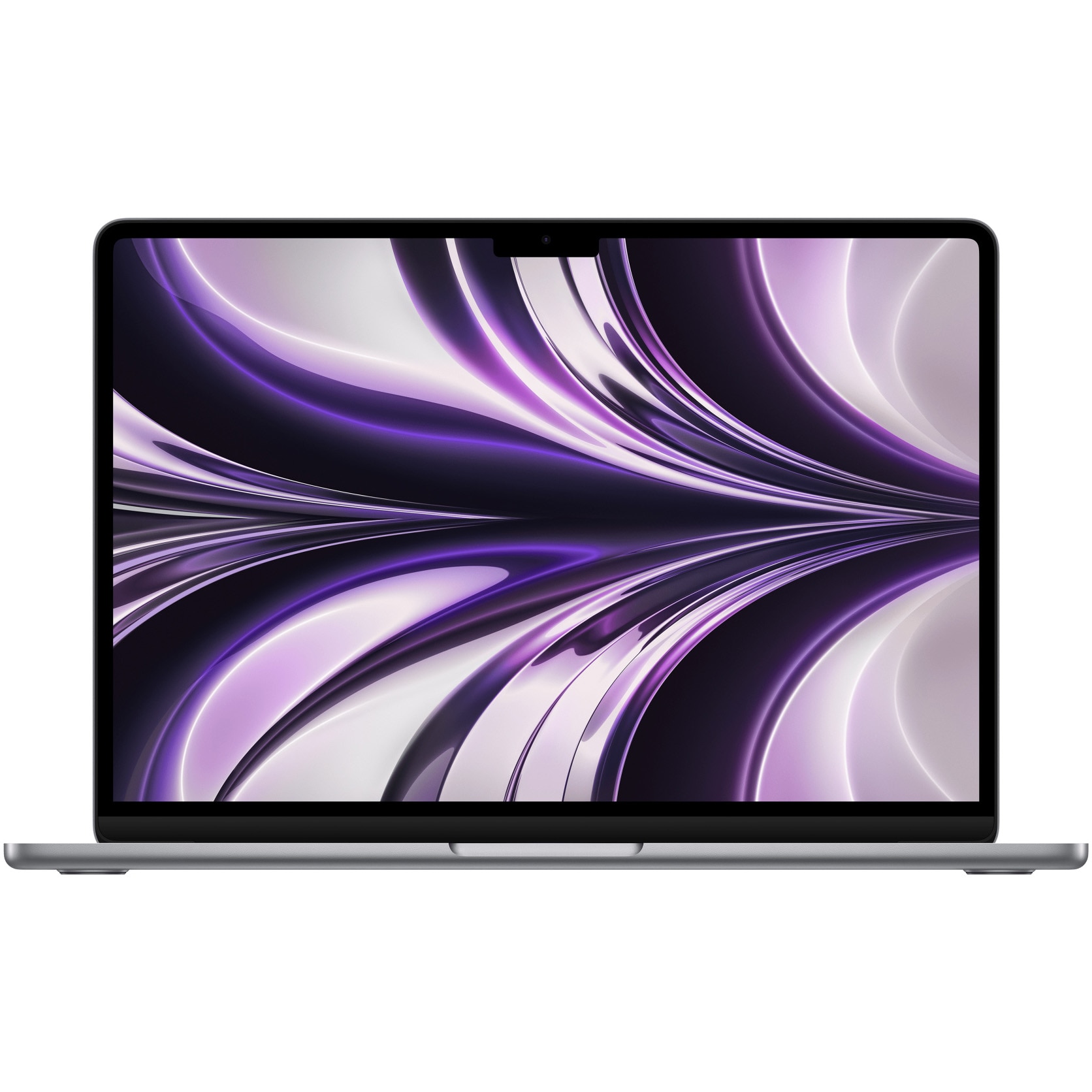 Fotografie Laptop Apple MacBook Air 13-inch cu procesor Apple M2, 8 nuclee CPU si 10 nuclee GPU, 16 GB, 512GB SSD, Space Grey, INT KB