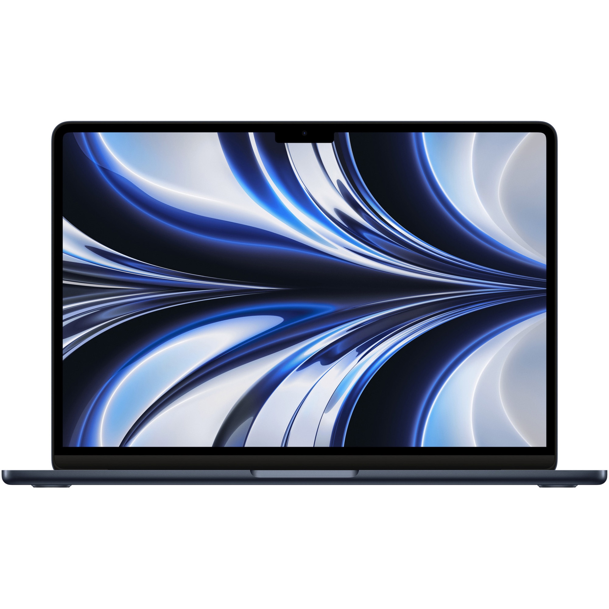 Fotografie Laptop Apple MacBook Air 13-inch, cu procesor Apple M2, 8 nuclee CPU si 8 nuclee GPU, 8 GB, 256GB, Midnight, Layout RO