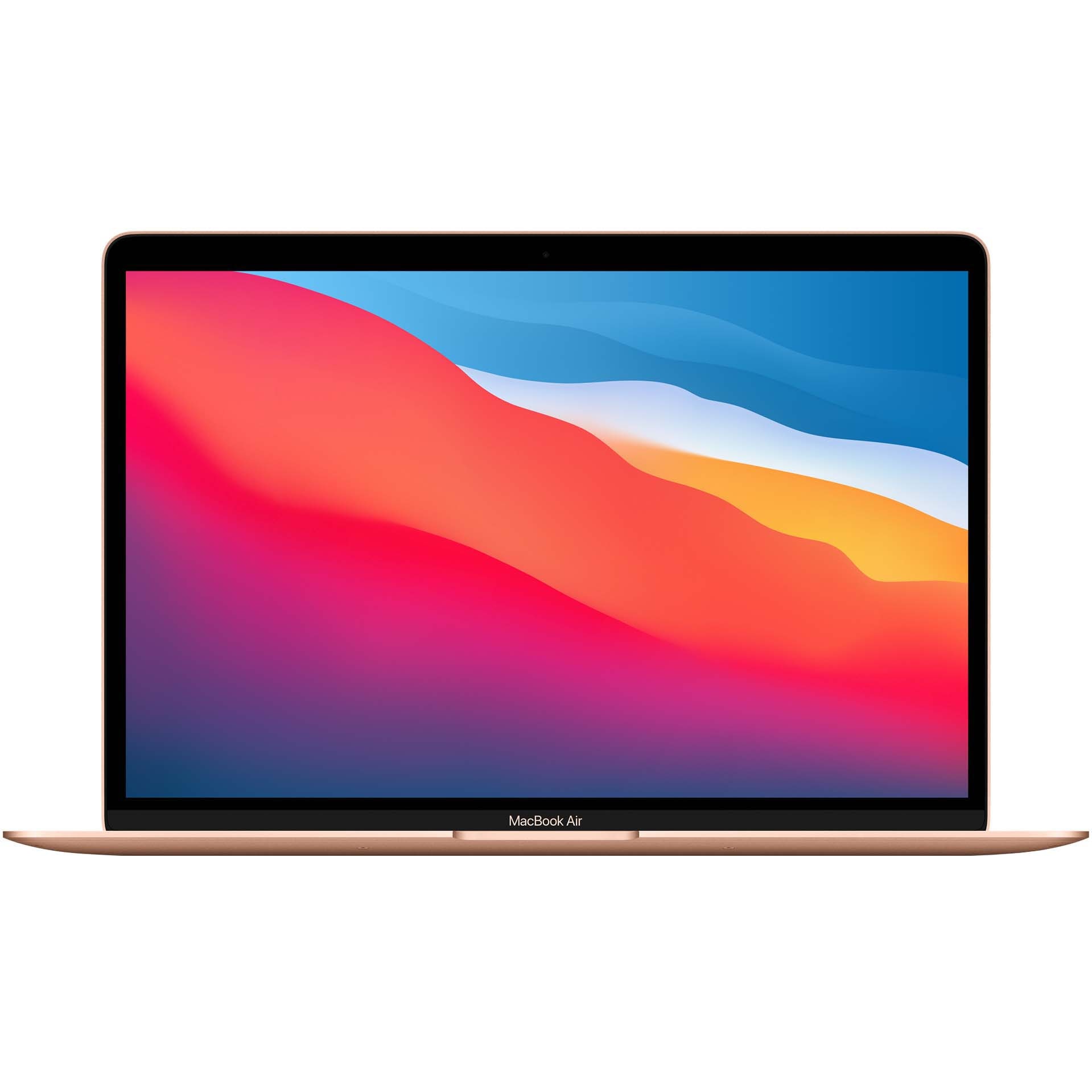 Fotografie Laptop Apple MacBook Air 13-inch, True Tone, procesor Apple M1 , 8 nuclee CPU si 7 nuclee GPU, 8GB, 256GB, Gold, INT KB