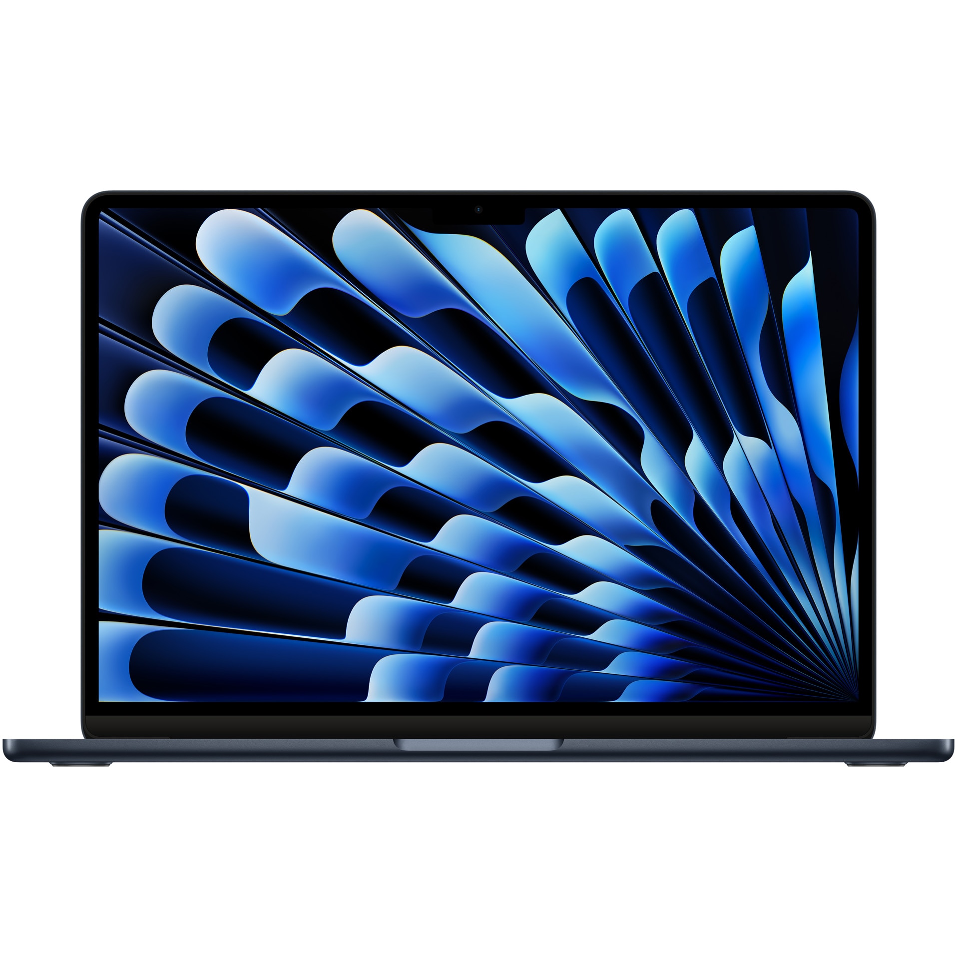 Fotografie Laptop Apple MacBook Air 13", cu procesor Apple M3, 8 nuclee CPU si 8 nuclee GPU, 8GB, 256GB, Midnight, INT KB