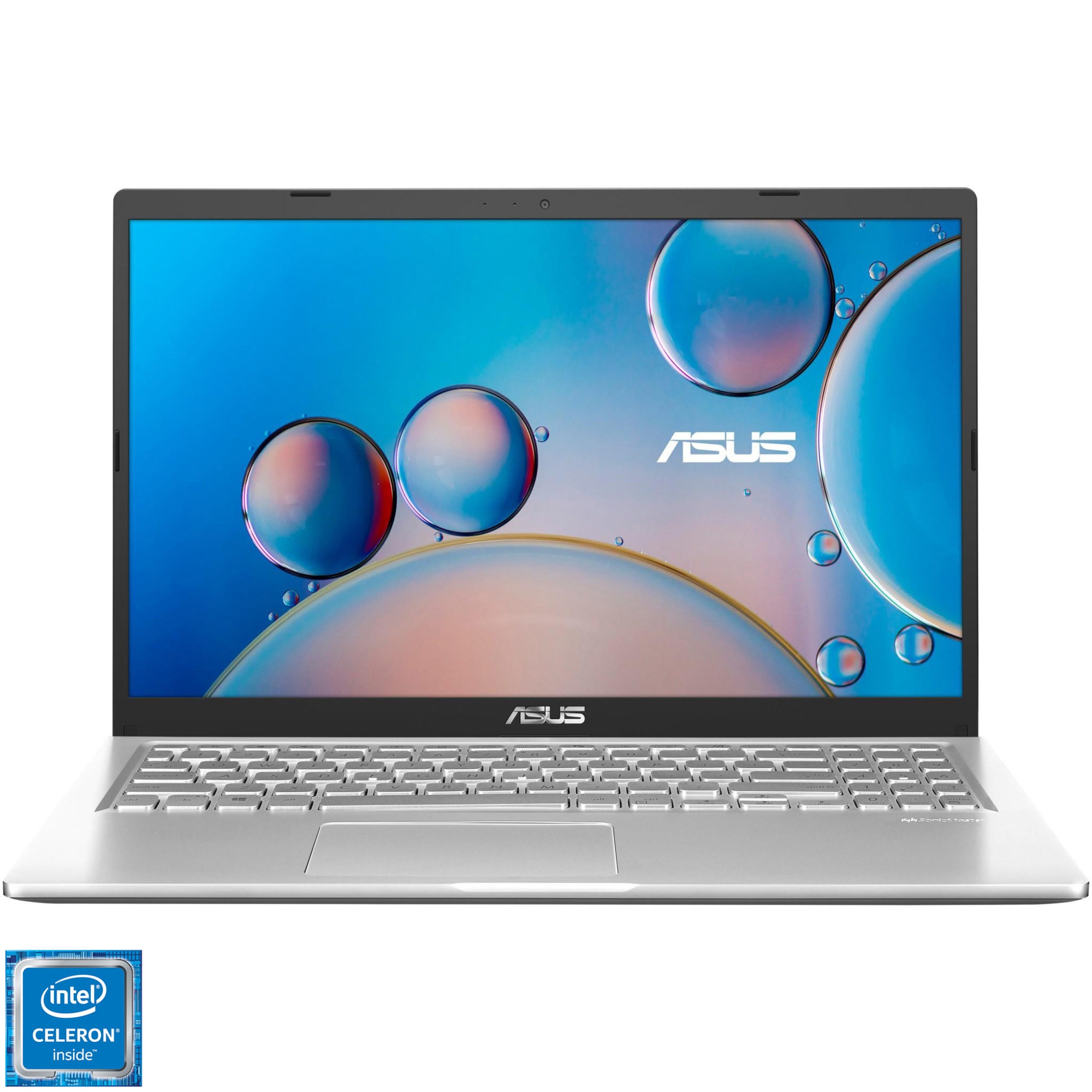 Fotografie Laptop ASUS A516KA cu procesor Intel® Celeron® N4500 pana la 2.80 GHz, 15.6", Full HD, 8GB, 256GB SSD, Intel® UHD Graphics, No OS, Transparent Silver