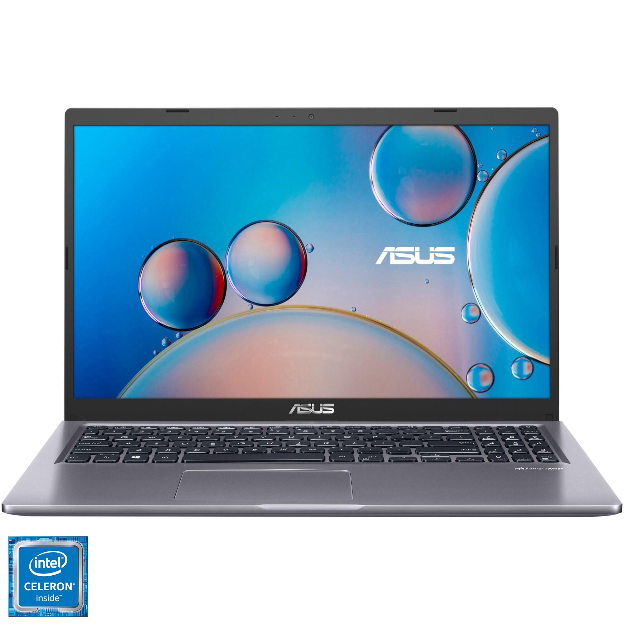 Fotografie Laptop ASUS A516MA cu procesor Intel® Celeron® N4020 pana la 2.80 GHz, 15.6", Full HD, 8GB, 256GB SSD, Intel® UHD Graphics 600, No OS, Slate Grey