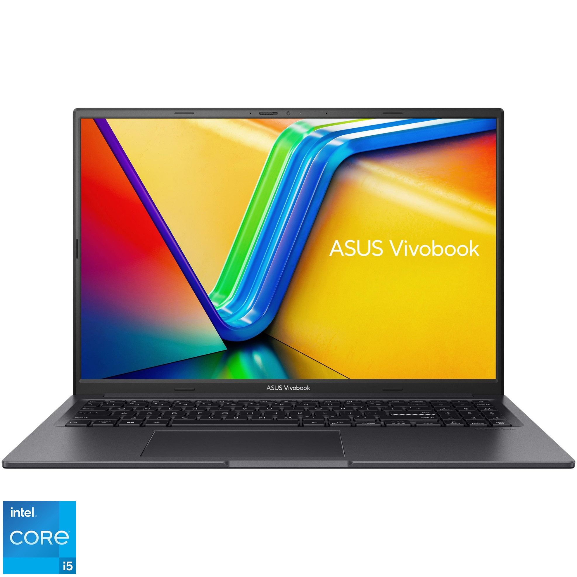Fotografie Laptop ASUS Vivobook 16X K3605VC cu procesor Intel® Core™ i5-13500H pana la 4.70 GHz, 16'', WUXGA, IPS, 16GB, 512GB SSD, NVIDIA® Geforce RTX™ 3050 4GB GDDR6, No OS, Indie Black