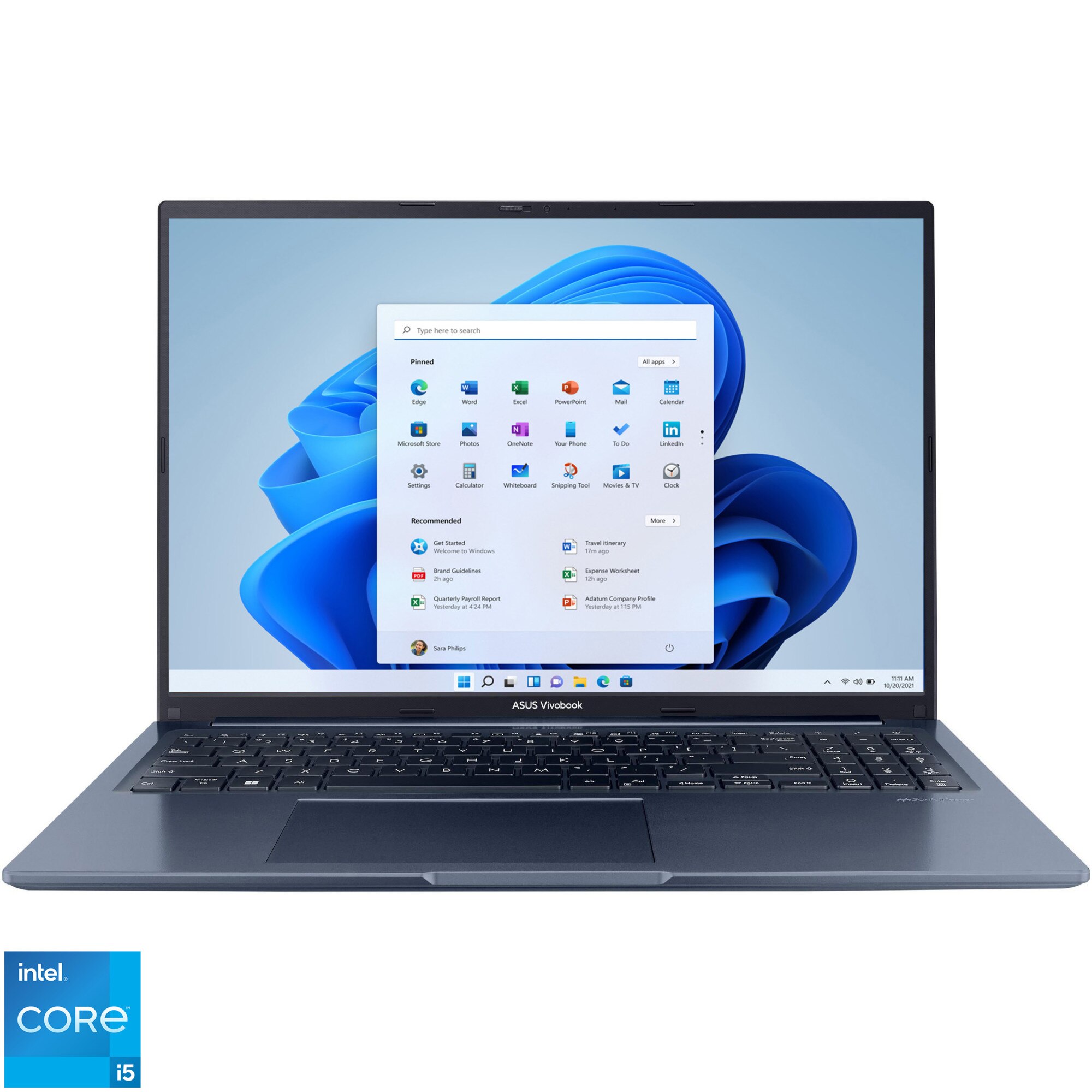 Fotografie Laptop ASUS VivoBook Pro 16X X1603ZA cu procesor Intel® Core™ i5-12500H pana la 4.50 GHz, 16", WUXGA, IPS, 16GB, 512GB SSD, Intel Iris Xᵉ Graphics, Windows 11 Home, Quiet Blue
