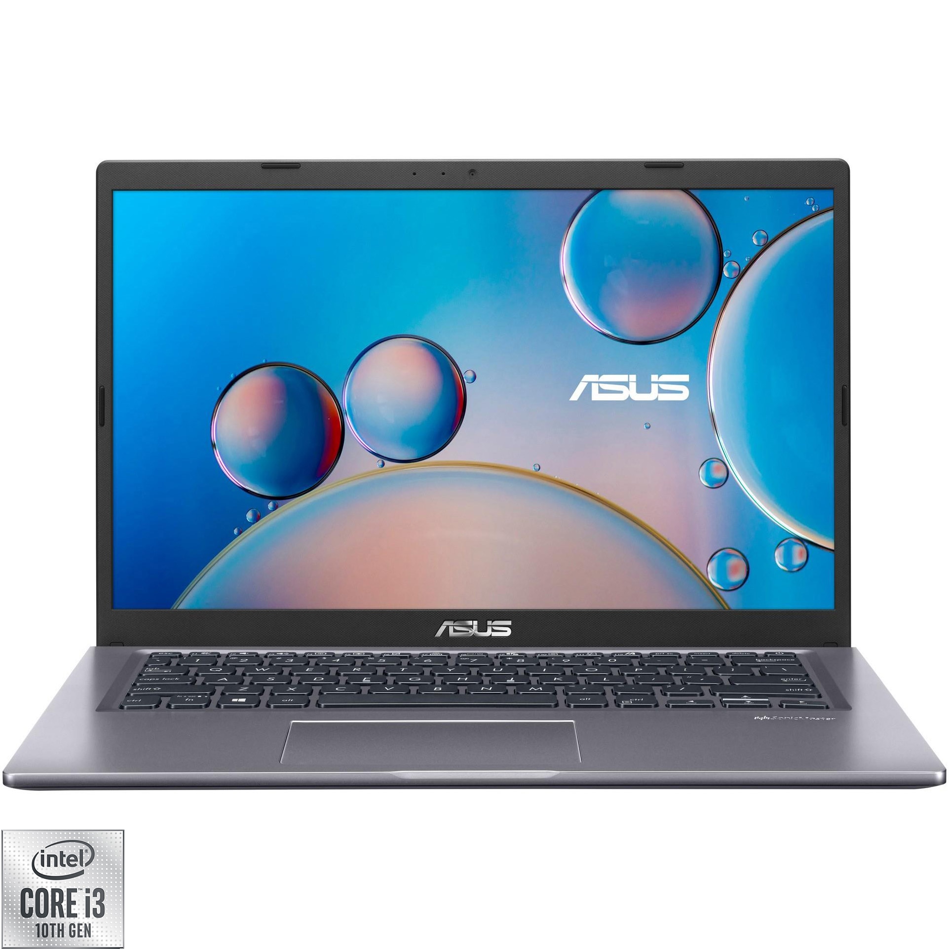 Fotografie Laptop ASUS X415FA cu procesor Intel® Core™ i3-10110U pana la 4.10 GHz, 14", Full HD, IPS, 4GB, 256GB M.2 NVMe™ PCIe® 3.0 SSD, Intel® HD Graphics 520, No OS