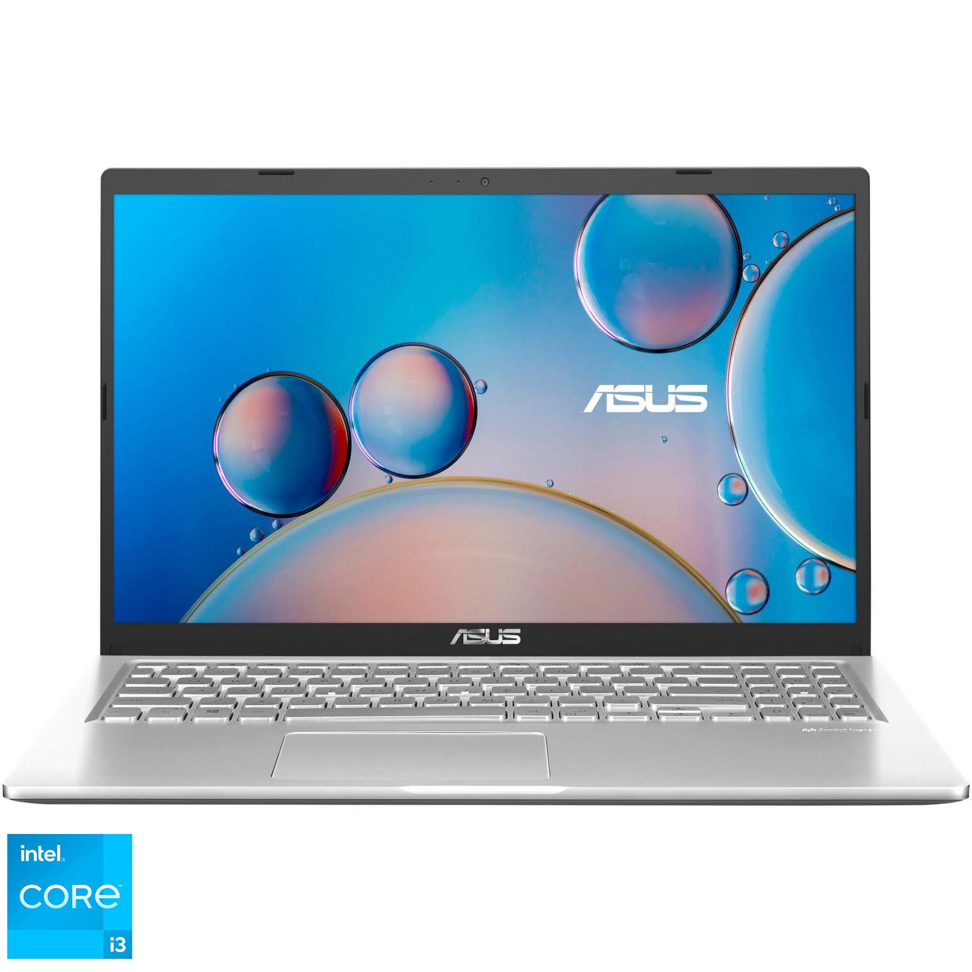 Fotografie Laptop ASUS X515EA cu procesor Intel® Core™ i3-1115G4 pana la 4.1 GHz, 15.6", Full HD, IPS, 8GB, 256GB SSD, Intel® UHD Graphics, No OS, Transparent Silver