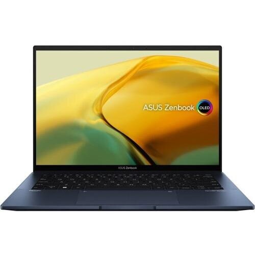 Fotografie Laptop ASUS Zenbook 14 OLED UX3402ZA, 14 inch 2.8K, Intel Core i7-1260P, 16GB RAM, 1TB SSD, Intel Iris Xe Graphics, Windows 11 Pro, Albastru