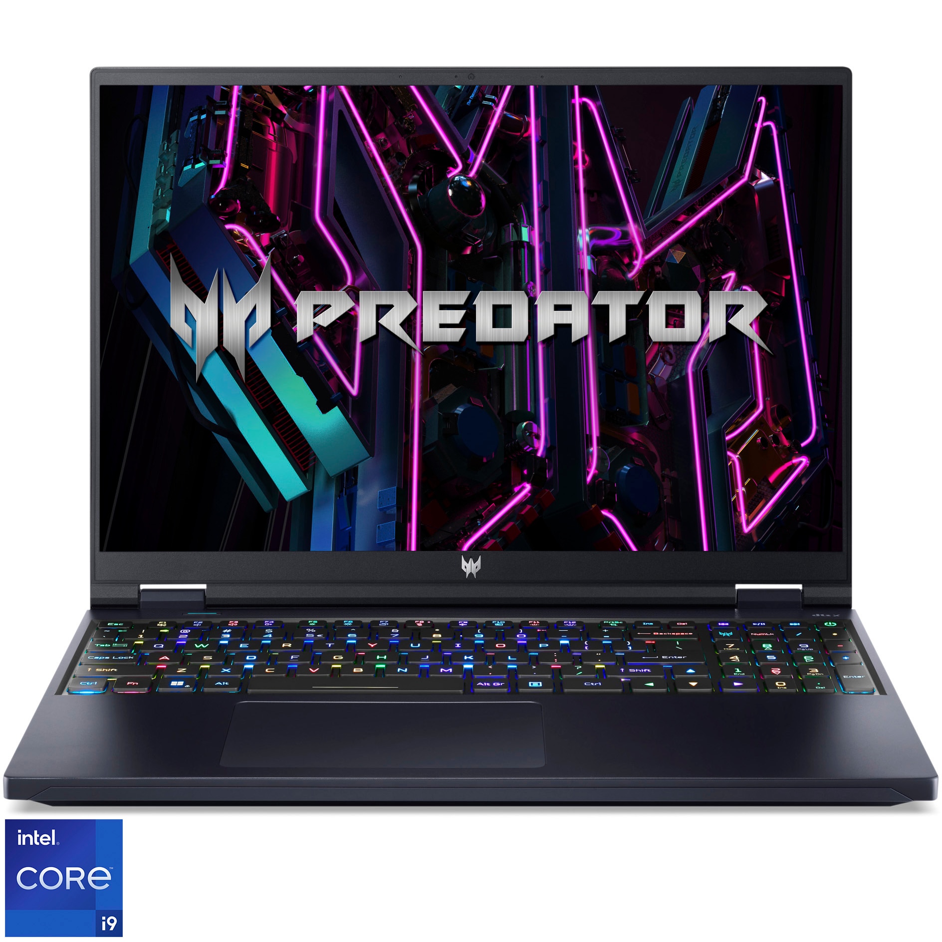 Fotografie Laptop Gaming Acer Predator Helios 16 PH16-71-990K cu procesor Intel® Core™ i9-13900HX pana la 5.40 GHz, 16", WQXGA, IPS, 240Hz, 32GB DDR5, 1TB SSD, NVIDIA® GeForce RTX™ 4080 12GB GDDR6, No OS, Black