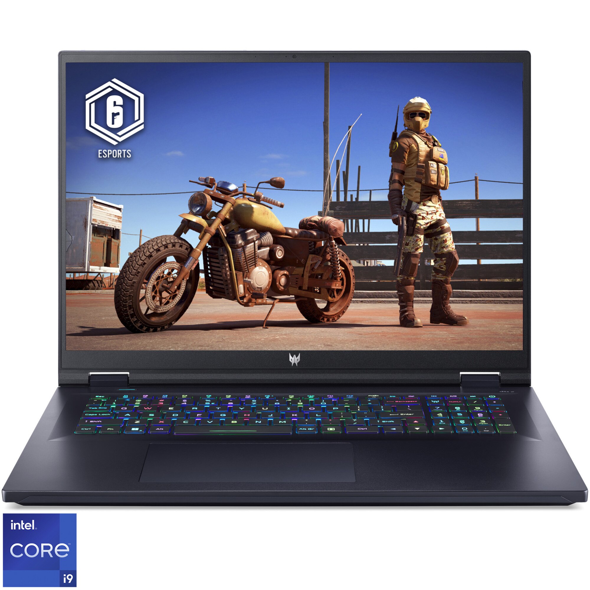 Fotografie Laptop Gaming Acer Predator Helios 18 PH18-71 cu procesor Intel® Core™ i9-13900HX pana la 5.40 GHz, 18", WQXGA, IPS, 240Hz, 16GB DDR5, 1TB SSD, NVIDIA® GeForce RTX™ 4080 12GB GDDR6, No OS, Black
