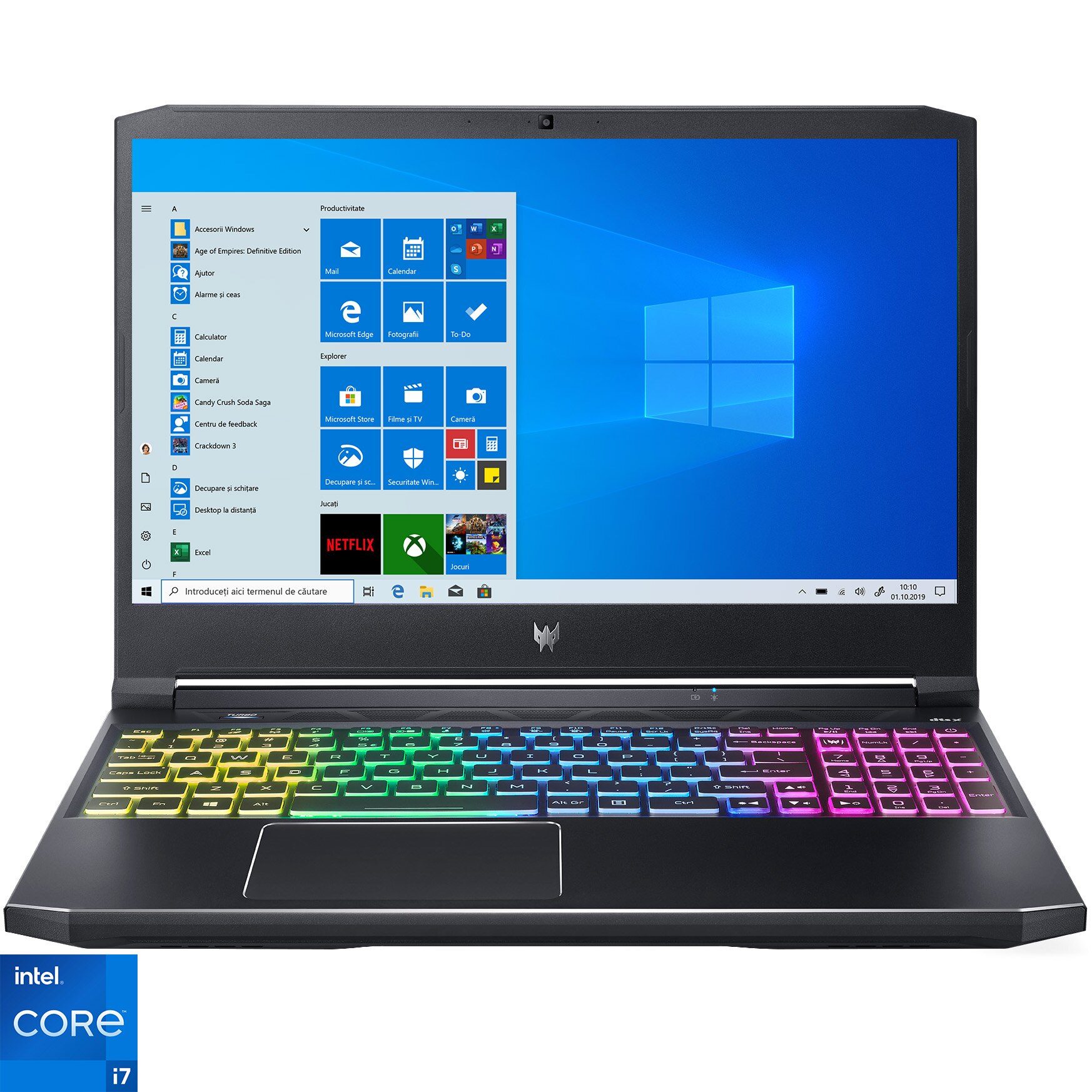 Fotografie Laptop Gaming Acer Predator Helios 300 PH315-54 cu procesor Intel® Core™ i7-11800H, 15.6", QHD, 165Hz, 32GB, 1TB SSD, NVIDIA® GeForce RTX™ 3060 6GB, Windows 10 Home, Black