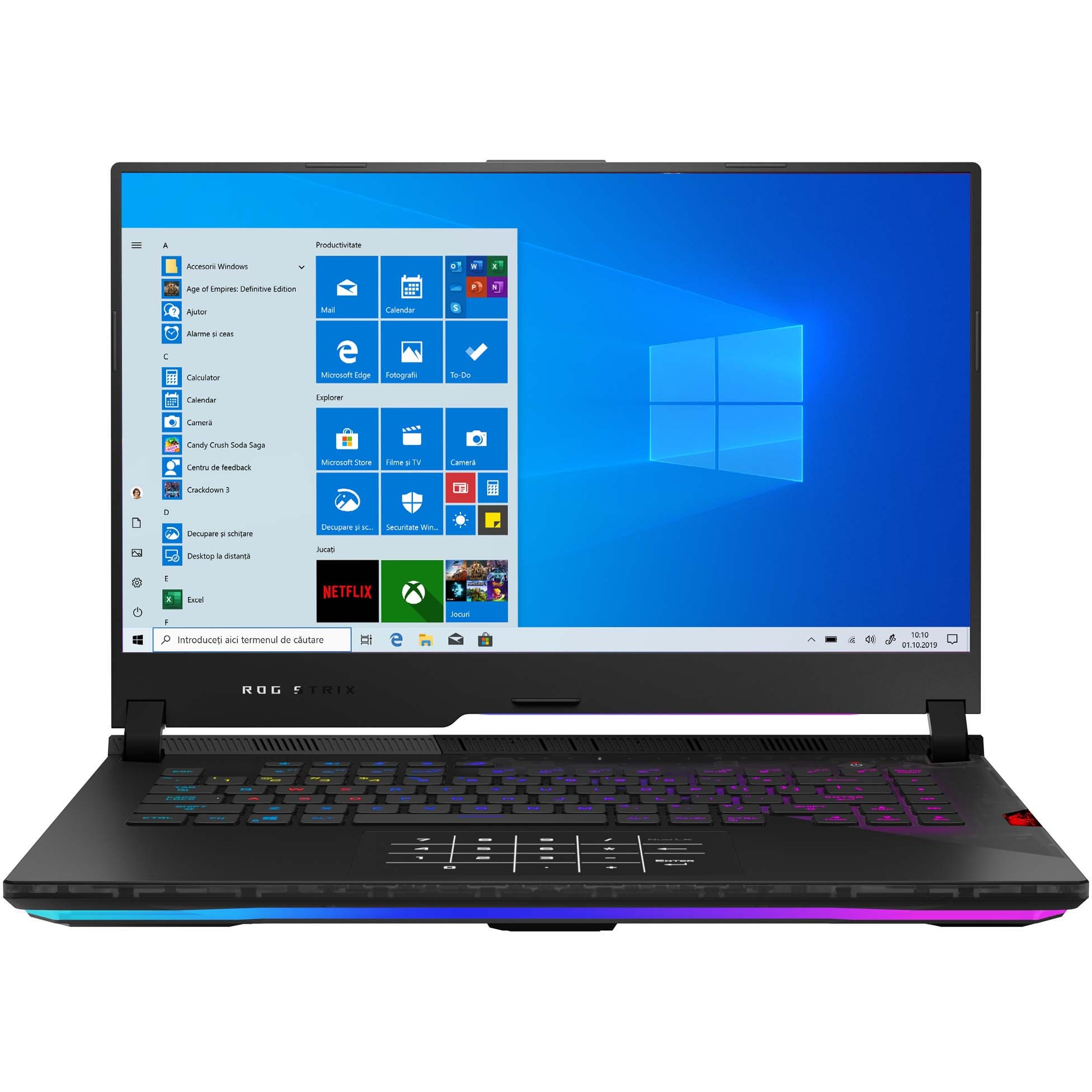 Fotografie Laptop Gaming ASUS ROG Strix SCAR 15 G533QS cu procesor AMD Ryzen™ 7 5800H pana la 4.40 GHz, 15.6", Full HD, 300Hz, 16GB, 1TB SSD, NVIDIA® GeForce RTX™ 3080 16GB, Windows 10 Home, Black