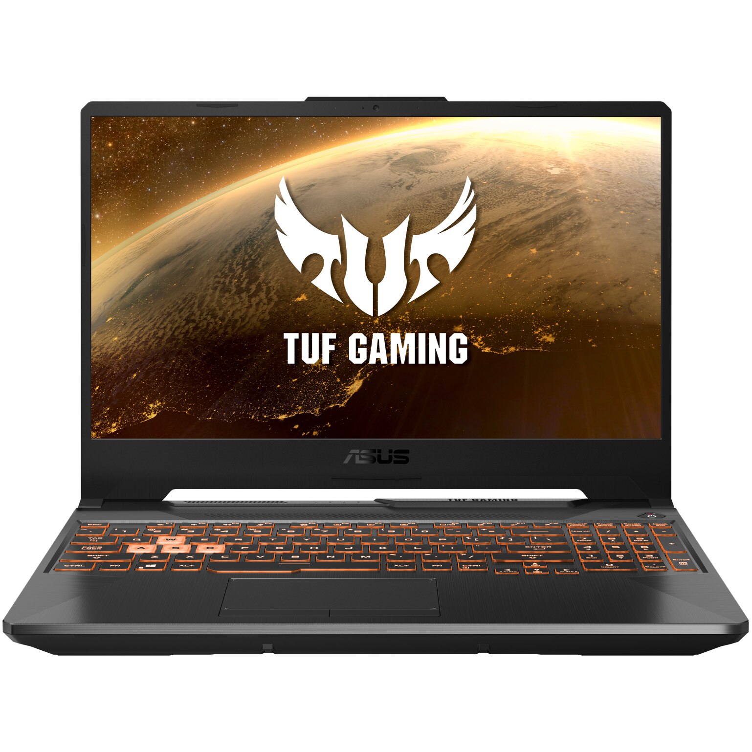 Fotografie Laptop Gaming ASUS TUF A15 FA506IU cu procesor AMD Ryzen 7 4800H pana la 4.30 GHz, 15.6", Full HD, 144Hz, 16GB, 512GB SSD, NVIDIA GeForce GTX 1660Ti 6GB, Free DOS, Bonfire Black