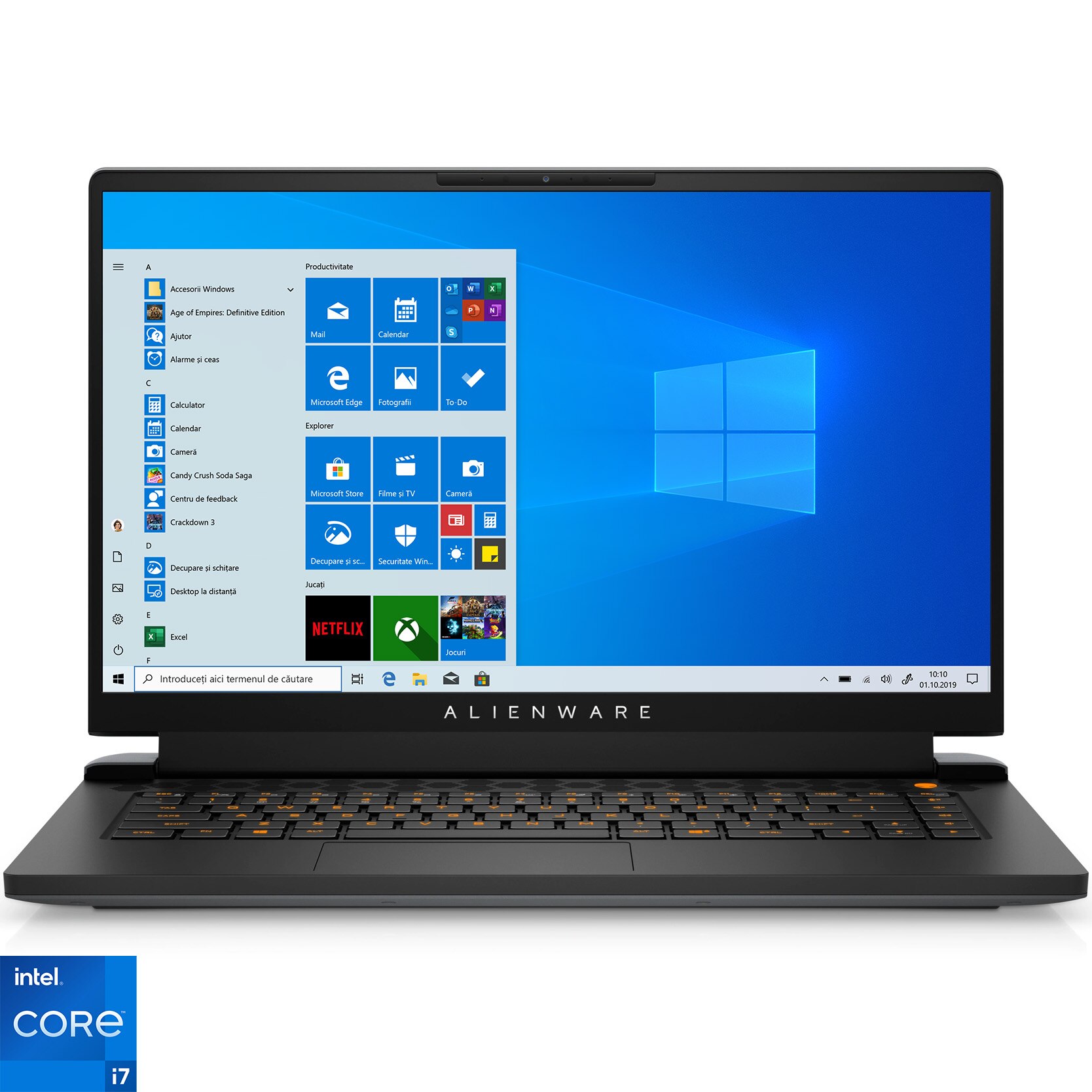 Fotografie Laptop Gaming Dell Alienware M15 R6, 15.6" FHD, Procesor Intel Core i7-11800H, 32GB, 2TB SSD, GeForce RTX 3080, Windows 10 PRO, Dark Side of the Moon